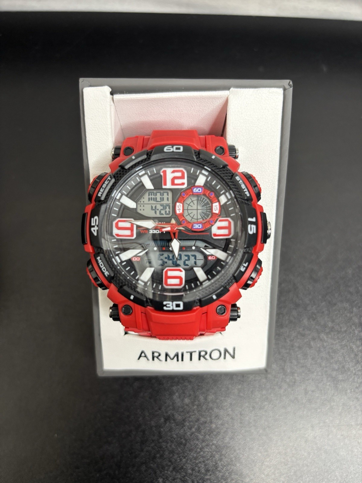 Armitron Sport Men’s Watch Analog Digital 20/5270RED *AUTHENTIC* FAST SHIPPING