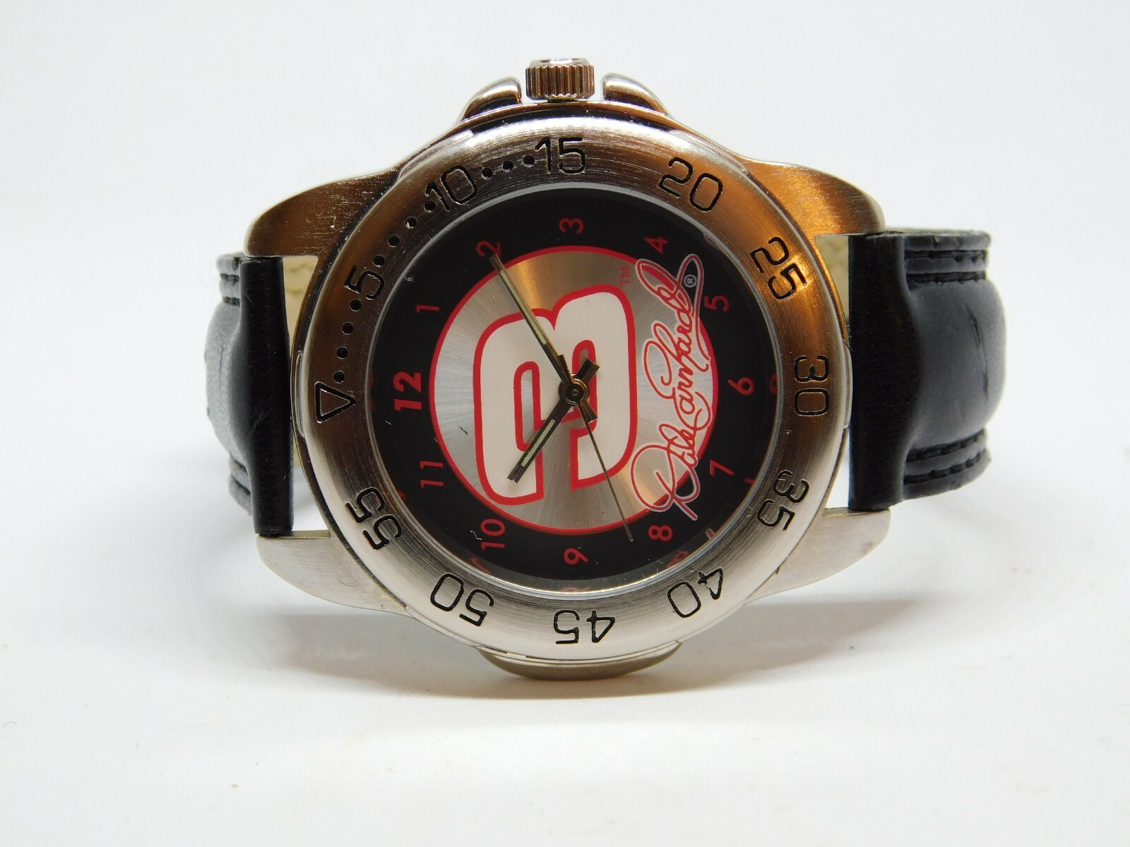 Sportivi Dale Earnhardt Black Tone Band Quartz Analog Men’s Watch New Battery