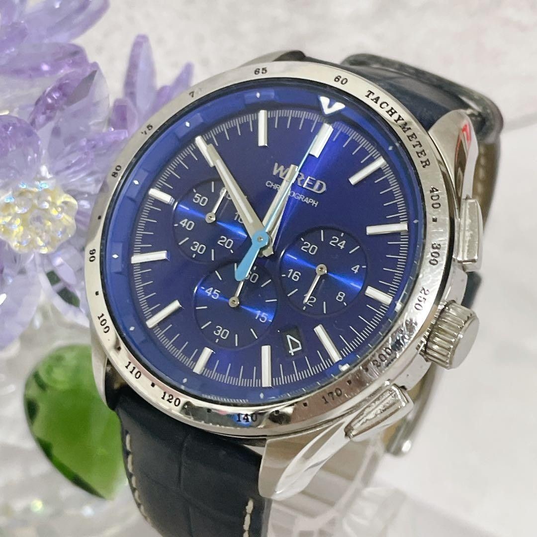 SEIKO WIRED Chronograph Watch Blue