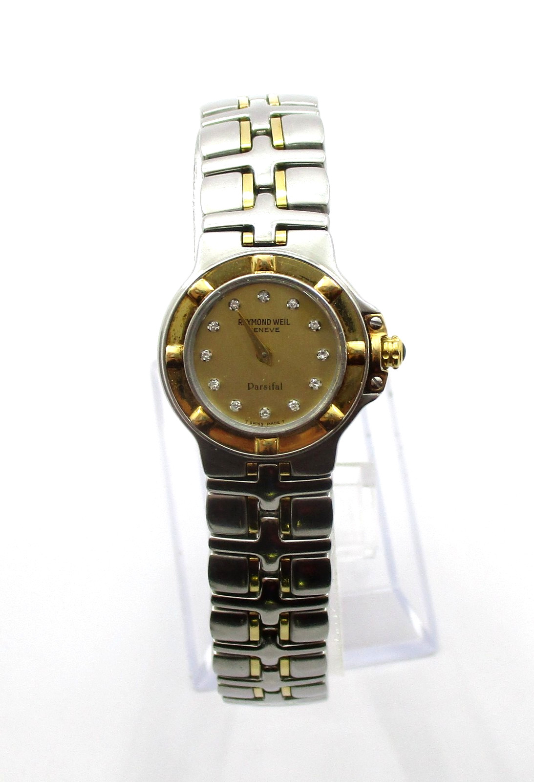 1990 Raymond Weil Parsifal Gold and Stainless Steel Quartz Wristwatch Runs