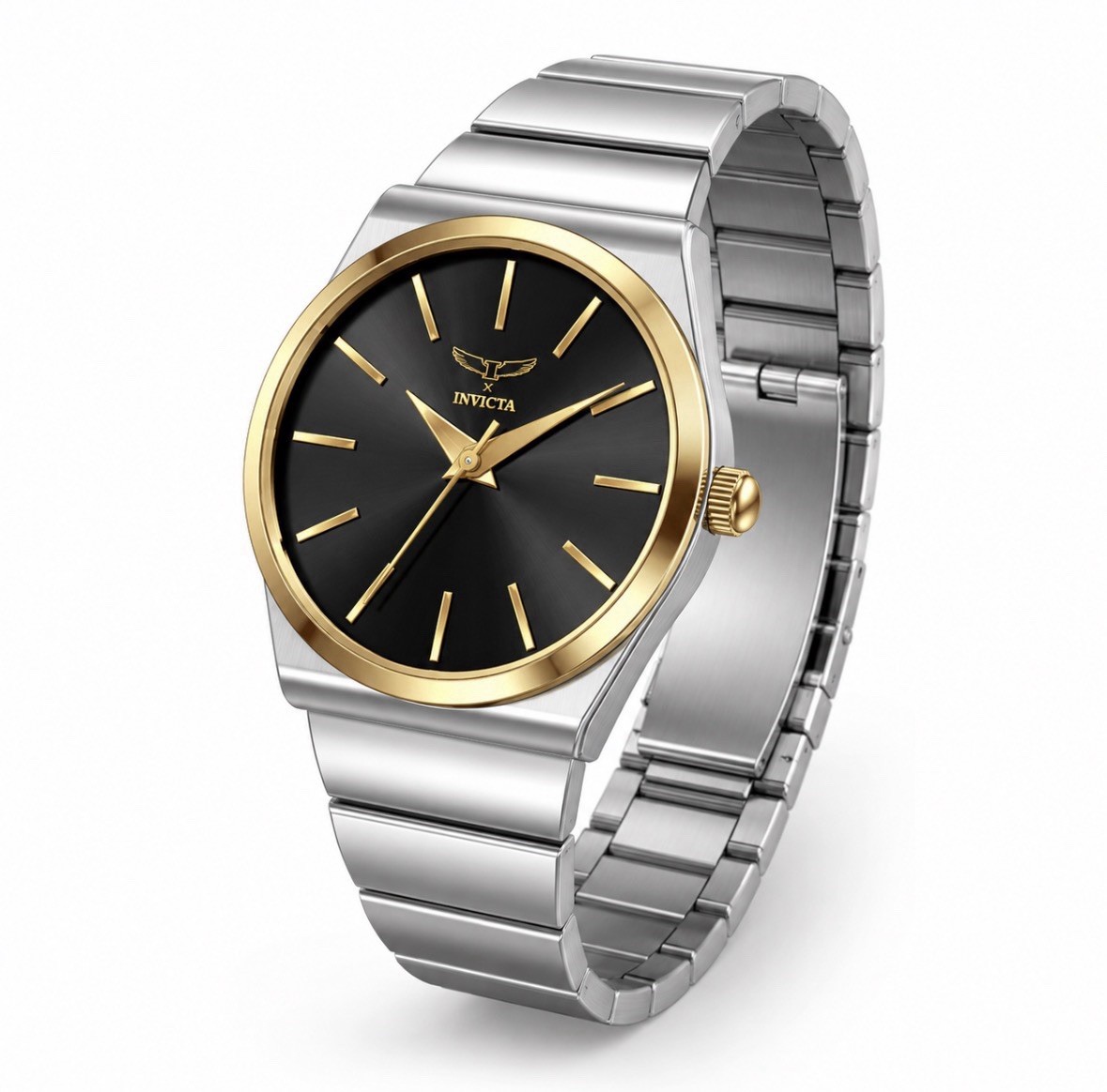 Invicta Celestial I 69047 Women’s 28mm Black Dial Gold Tone Steel Quartz Watch
