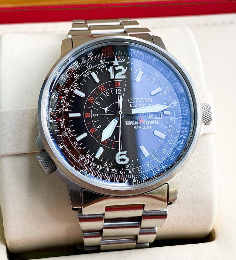 Citizen Promaster Air Nighthawk Black Men’s Eco-Drive Pilot Watch BJ7000-52E