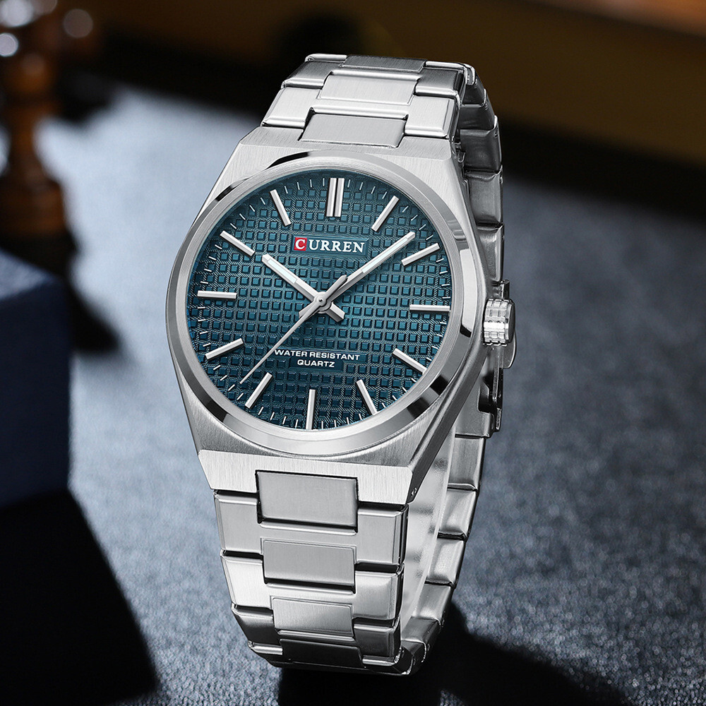 CURREN Men Quartz Watch Luxury Steel Wristwatch Luminous Sport Watch Males Watch