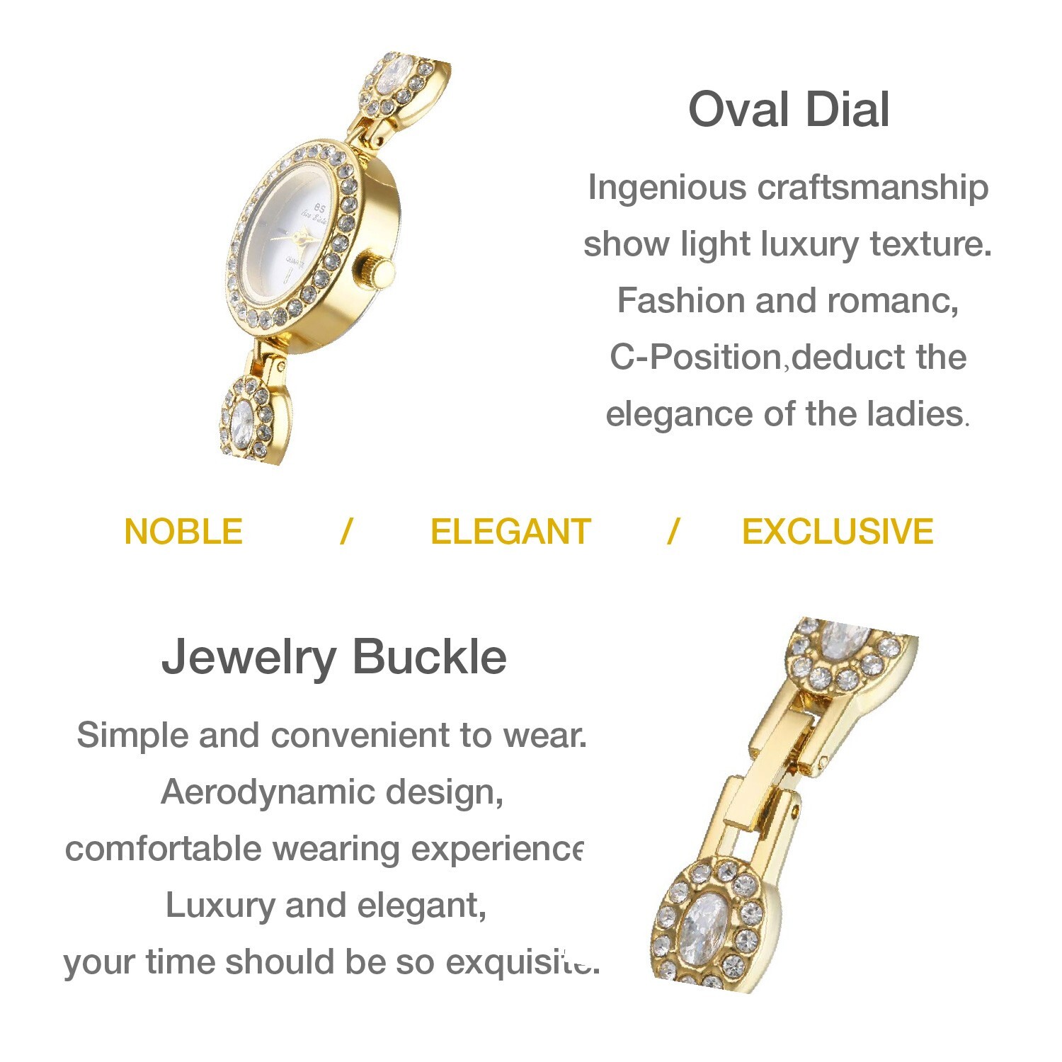 Luxury Women Watch Diamond Ruby Gemstone Bracelet Band Women’s Wrist Watch