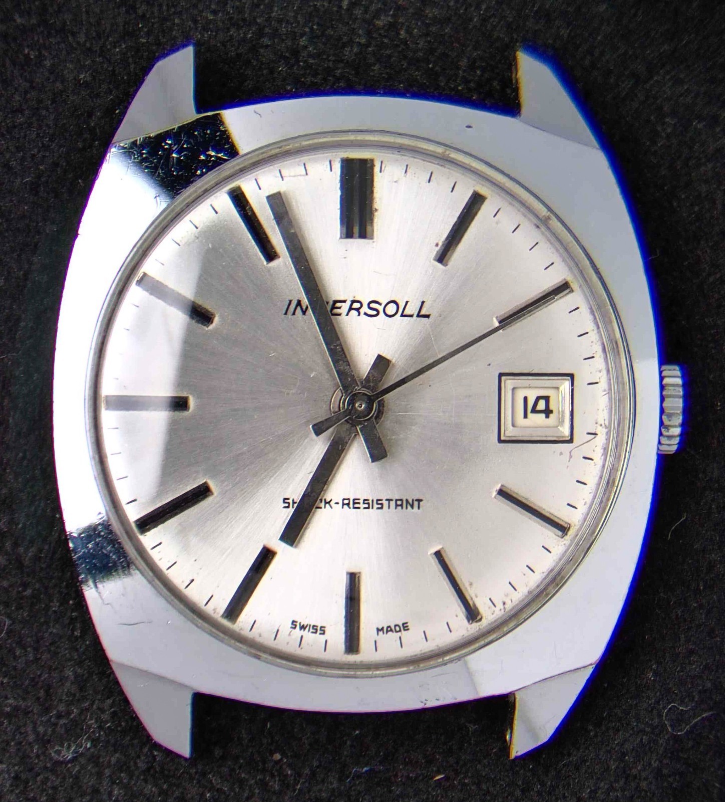 Ingersoll Silver Dial Men’s Hand-Wind Vintage Watch — Working