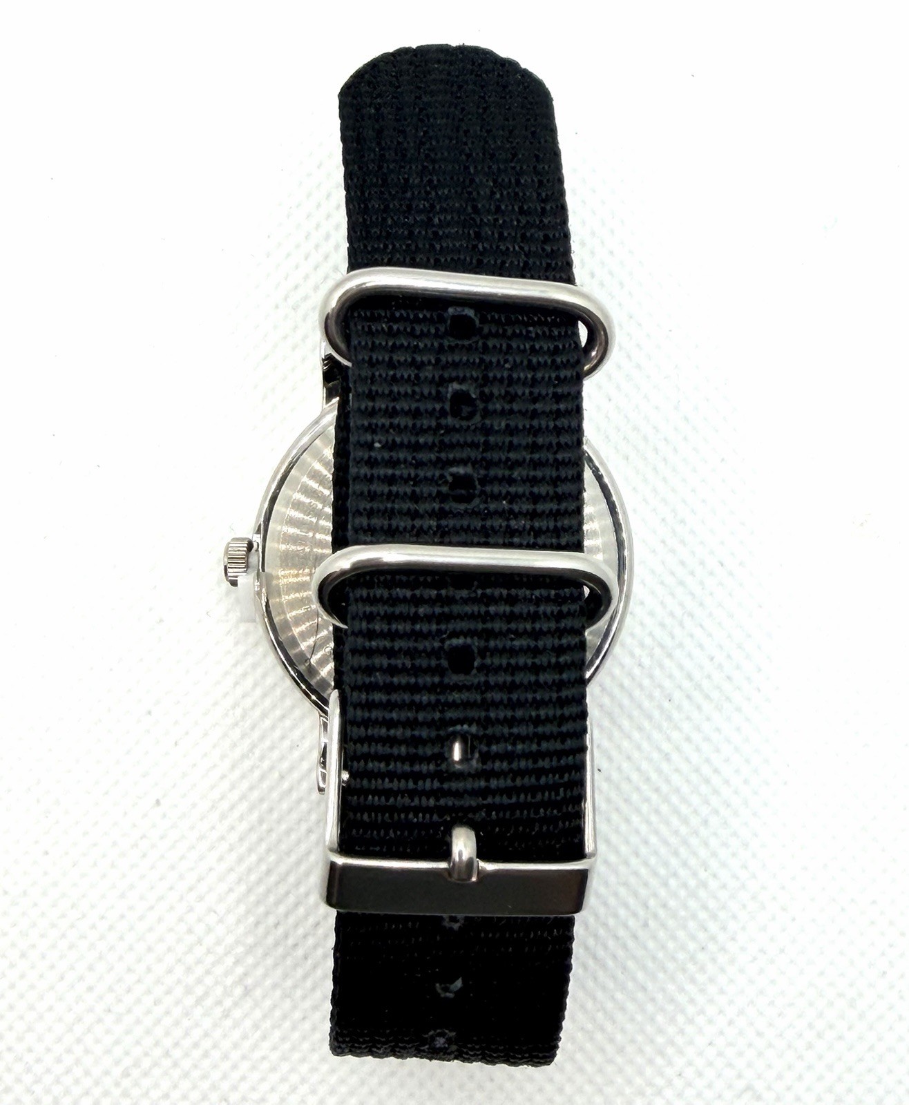 Timex Weekender T2N6479J 38mm Black Dial INDIGLO Nylon Watch | New, No Box