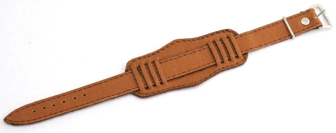 BRAND NEW LEATHER 18mm Russian Soviet old military style watch wristband strap