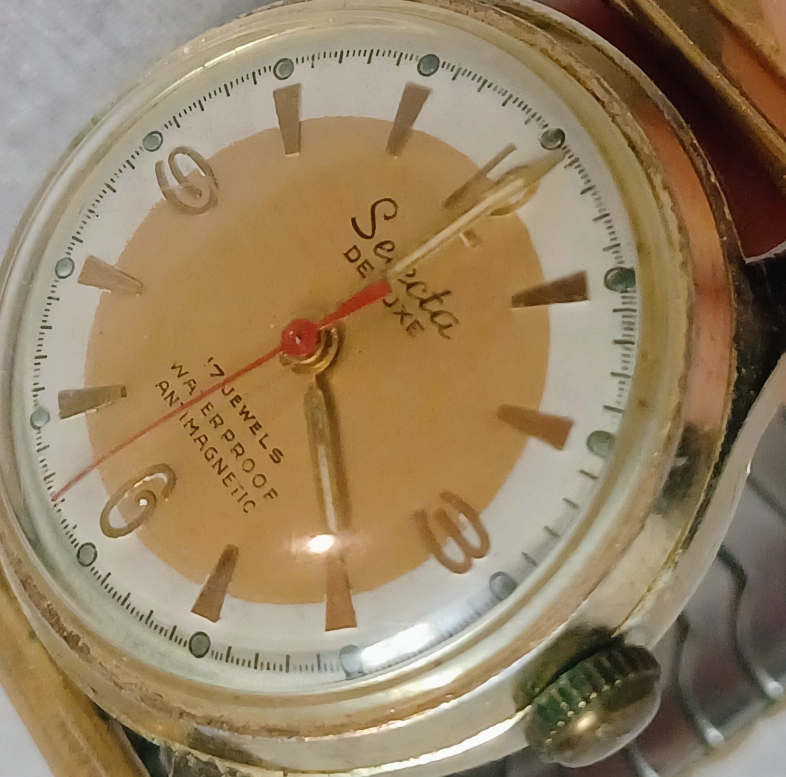 VTG Selecta De Luxe 17 Jewels Automatic Watch runs waterproof anti-magnetic