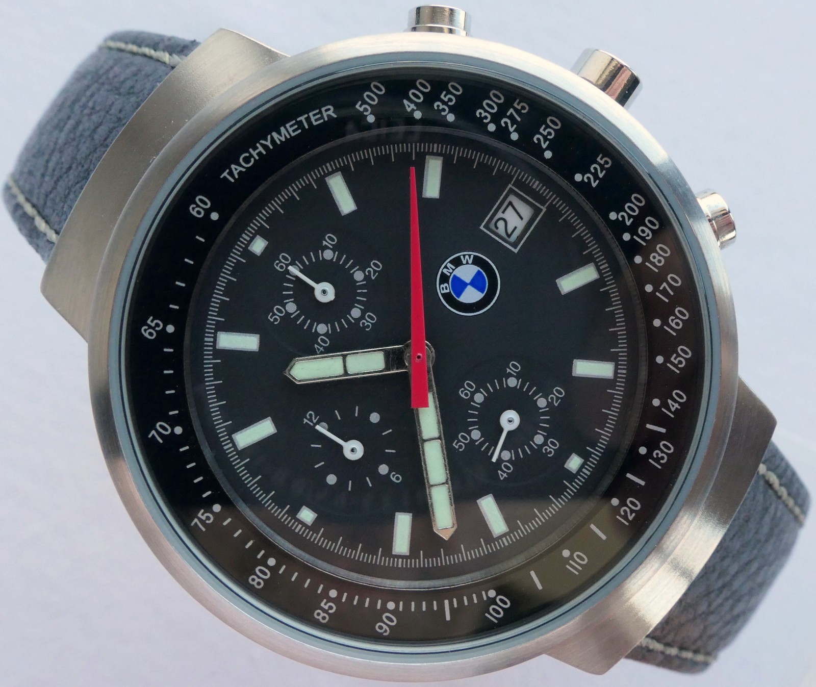 Rare BMW Classic Motorsport Racing Driver Car Accessory Sport Watch Chronograph