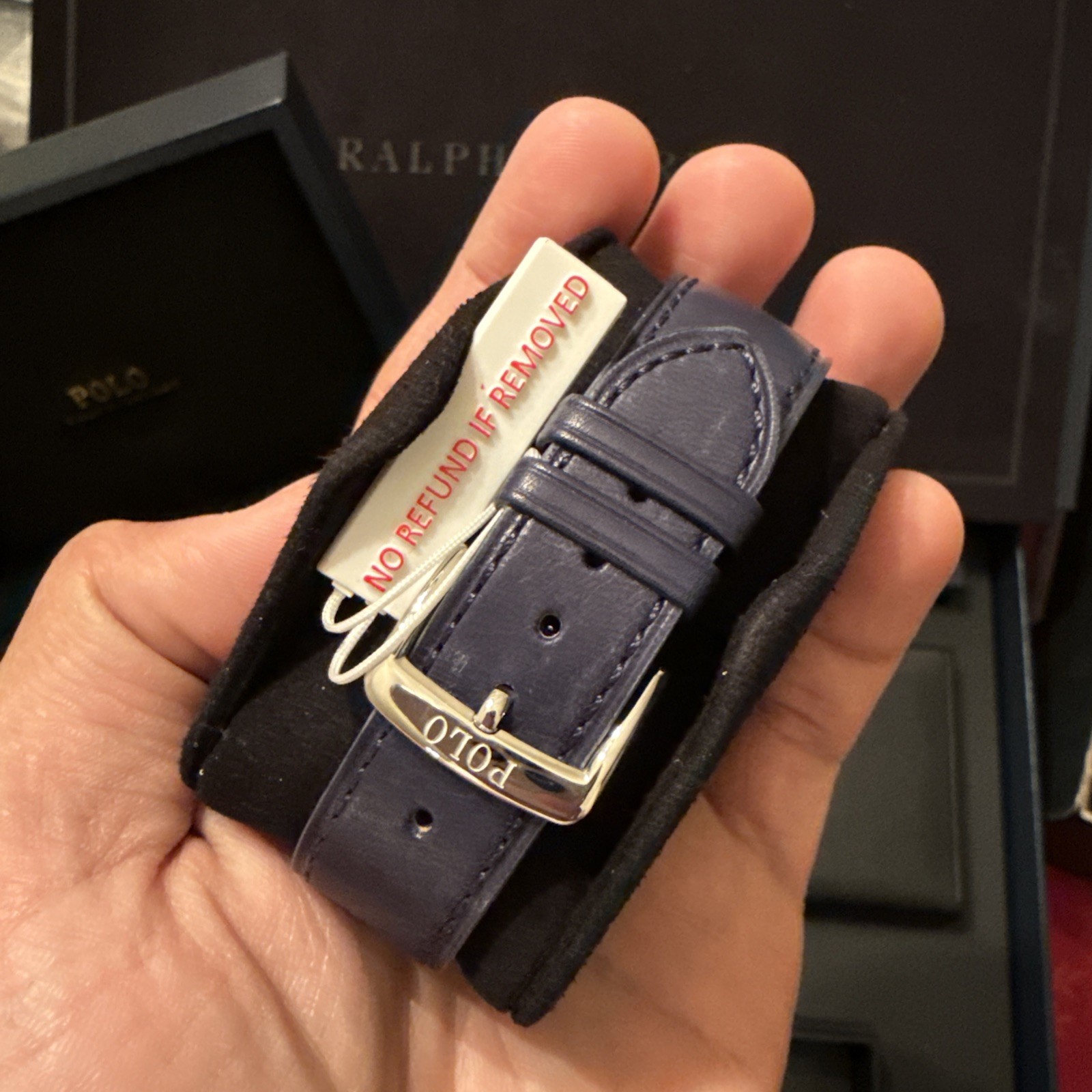 Polo Ralph Lauren Riviera Navy Blue Cocktail Bear Men’s Automatic Watch