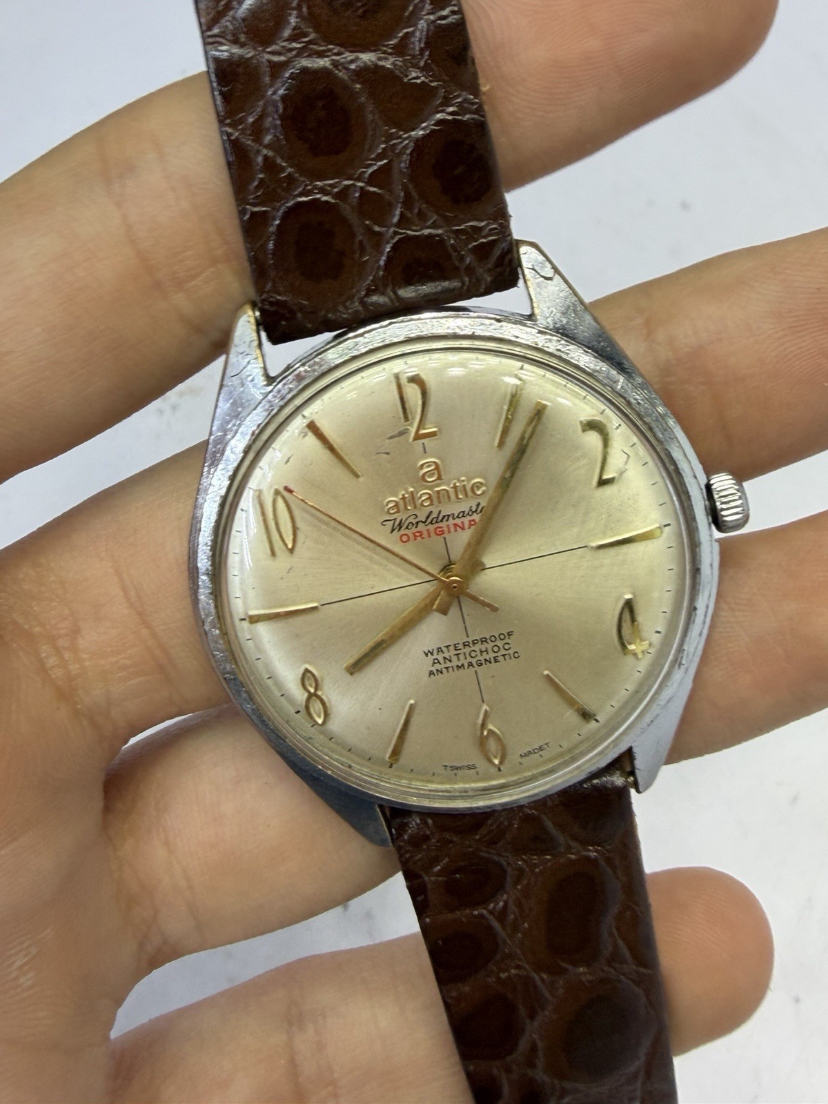 vintage atlantic watch automatic working well