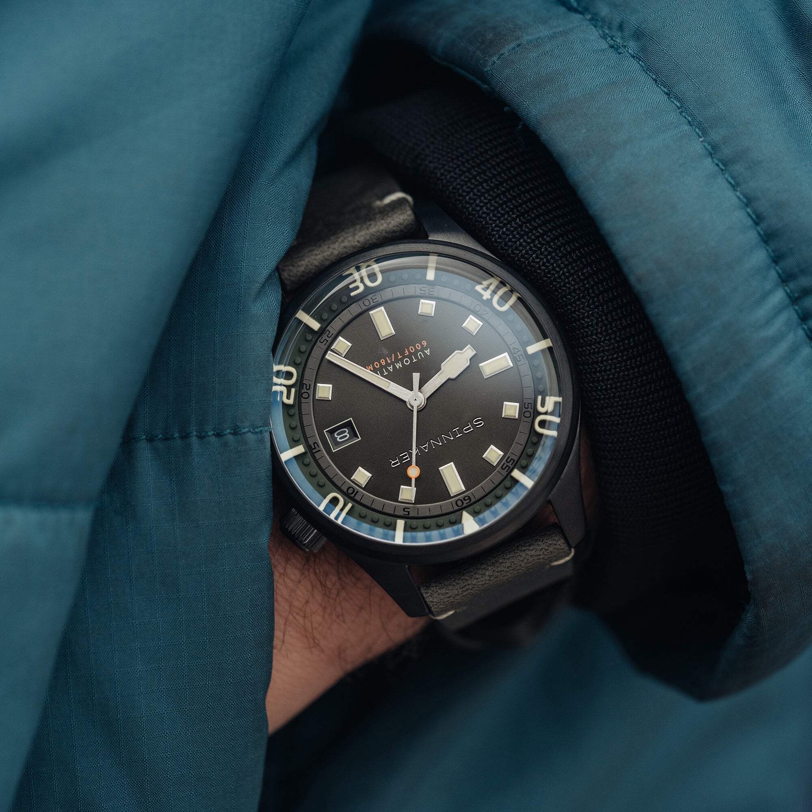 Spinnaker Bradner Green / Black / Leather | Green Dial 42mm Japanese Automatic W