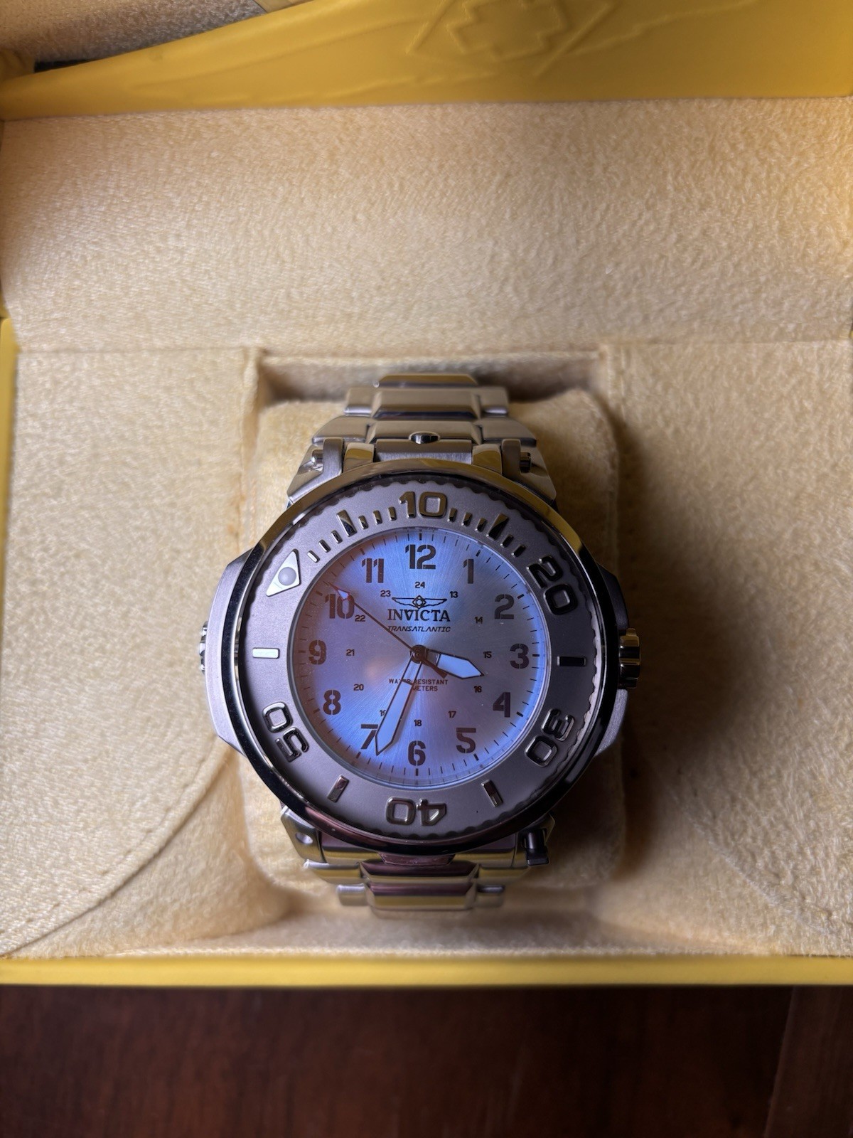 Invicta Reserve Transatlantic Men’s Quartz Holographic 54.7mm Watch w/box