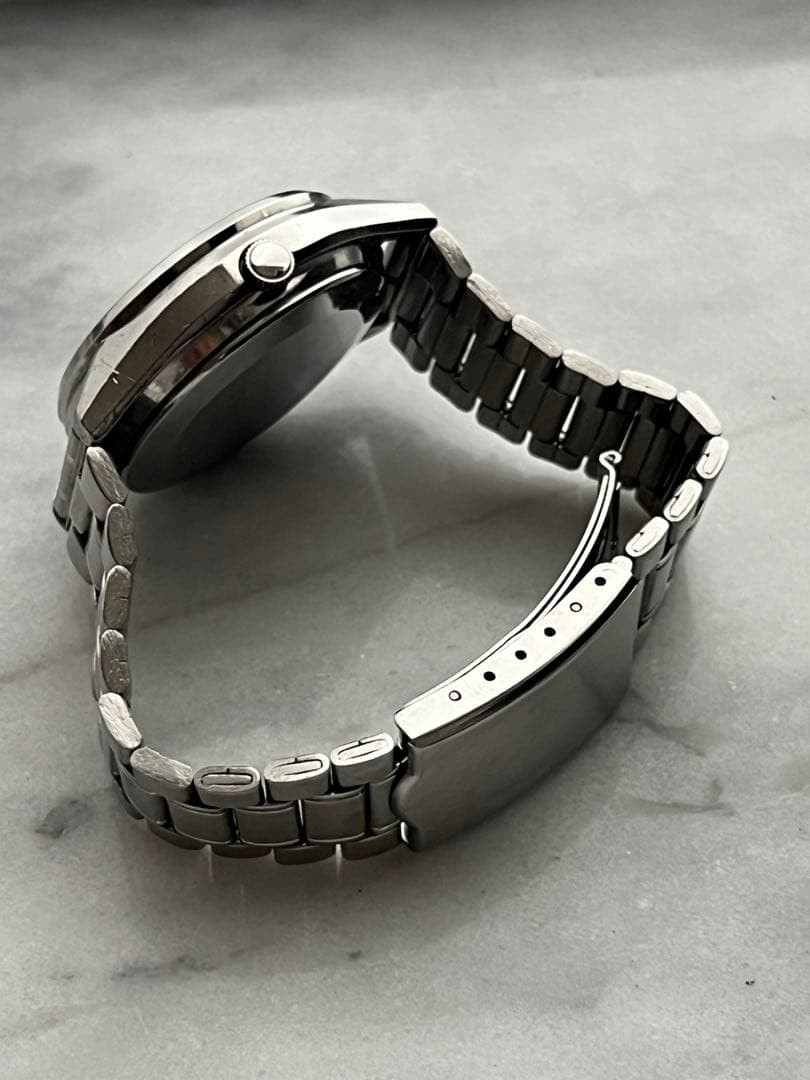 Seiko QZ Navy Date Quartz Watch Men Stainless Steel Used SA110