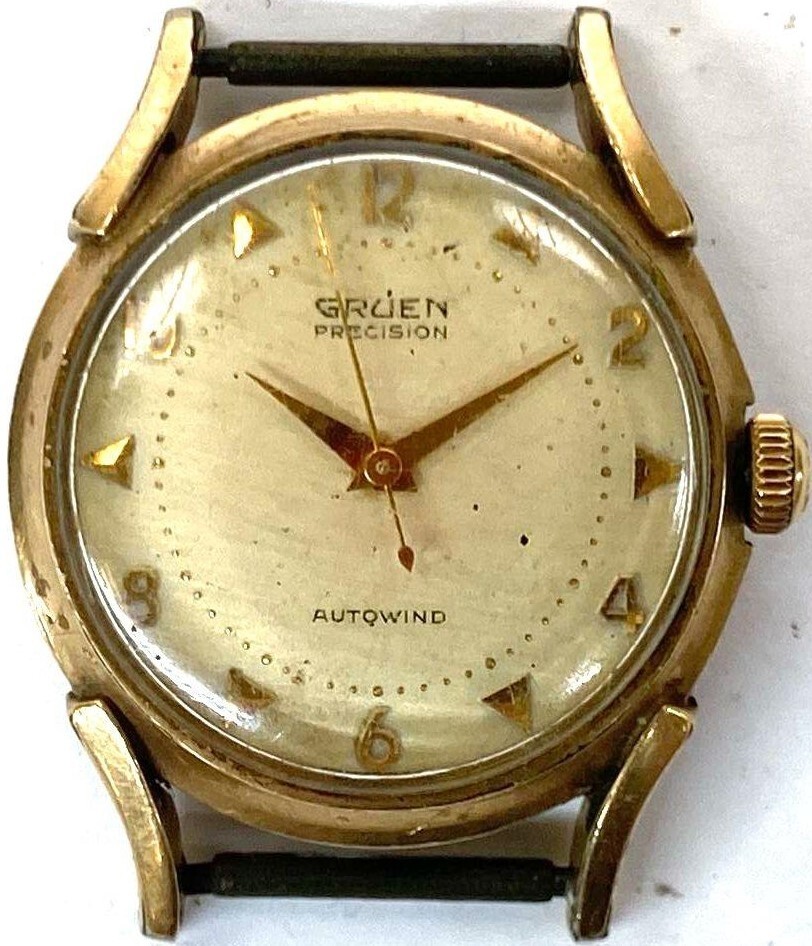 Vintage GRUEN PRECISION 10 CAL. 480. It Works.