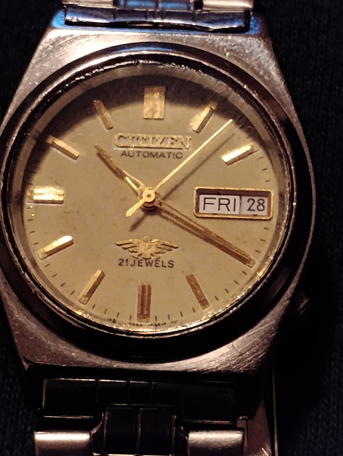 Citizens automatic calendar 21 jewel with original band