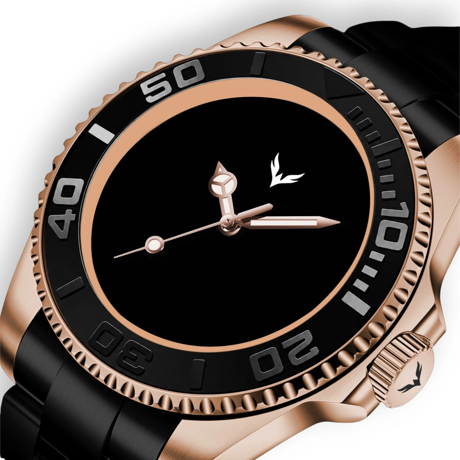 Phoenix Subtrack SEA Black Gold Void 10ATM Miyota Movement Automatic Watch
