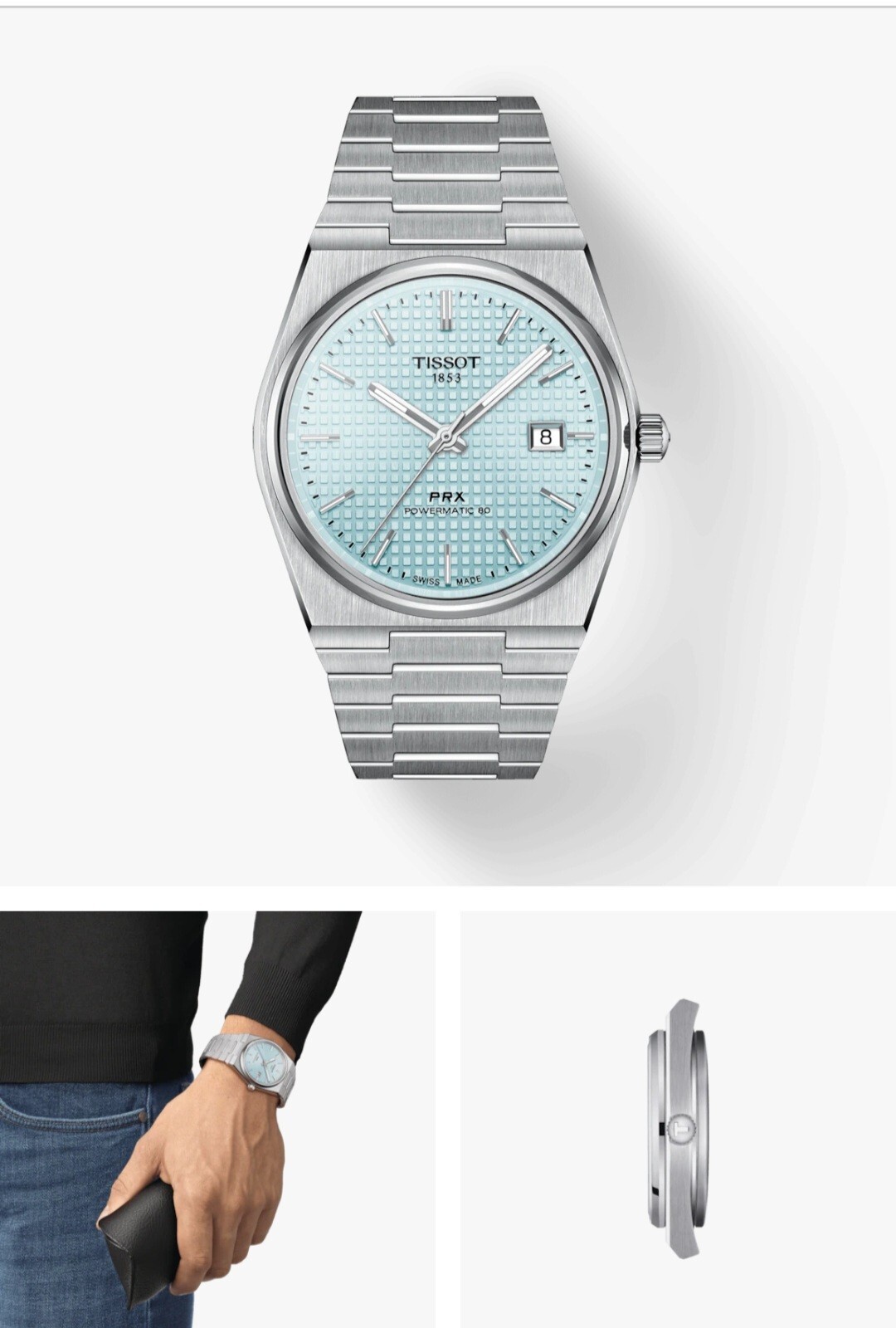 Tissot PRX Powermatic Icy Blue Men’s Watch – T137.407.11.351.00
