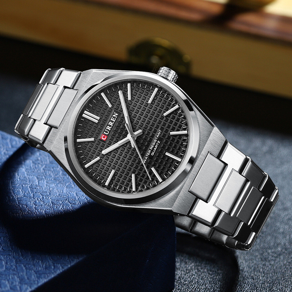 CURREN Men Quartz Watch Luxury Steel Wristwatch Luminous Sport Watch Males Watch