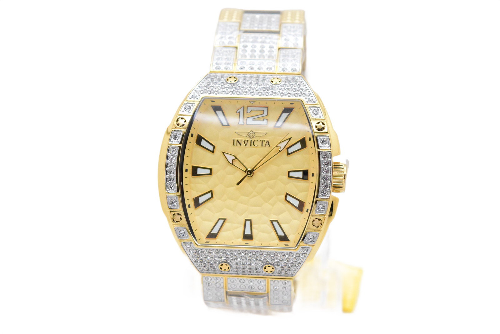 Invicta Celestial Luxury Men’s 47mm 336 Crystals Gold Quartz Watch 50200
