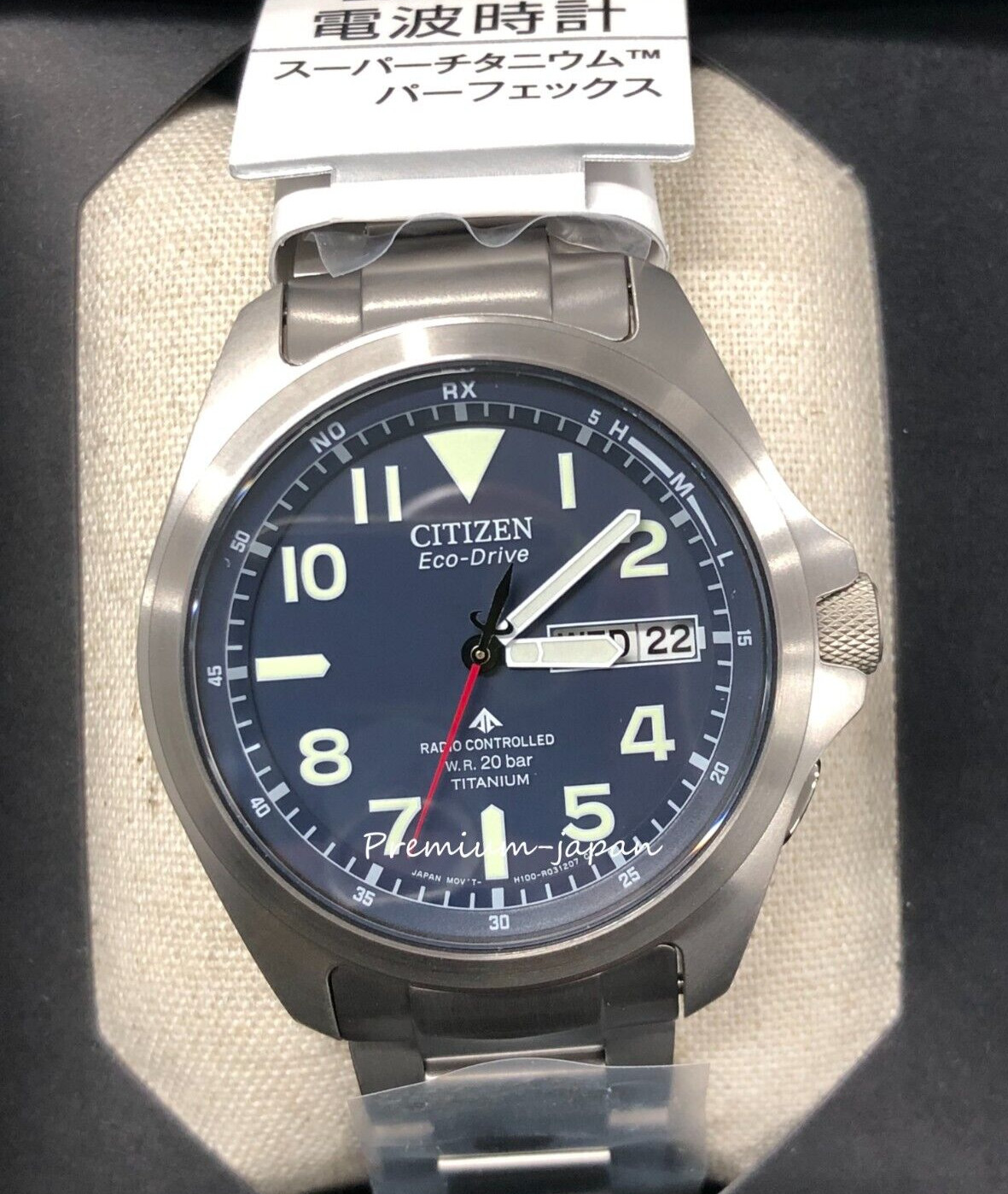 CITIZEN AT6080-53L [PROMASTER Eco Drive Radio Watch LAND Series] New