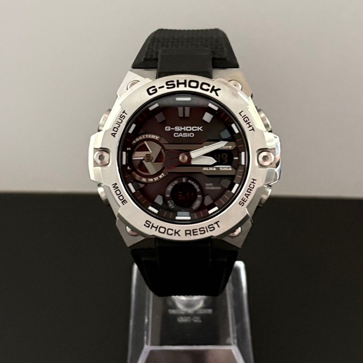 G SHOCK G STEEL GST B400 1AJF Smartphone Link Carbon Core Guard Structure