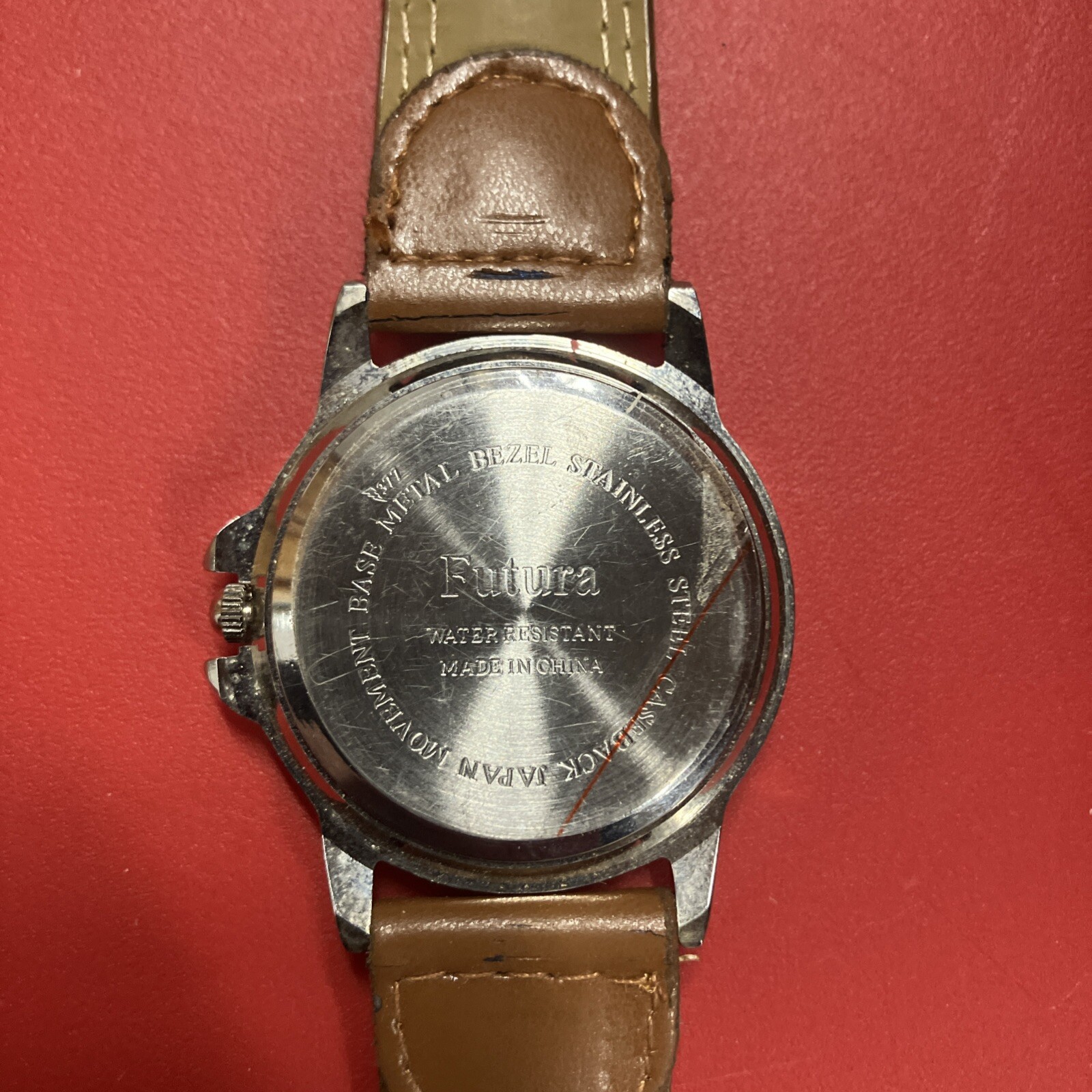 Futura Men Watch Stainless Steel Brown Leather