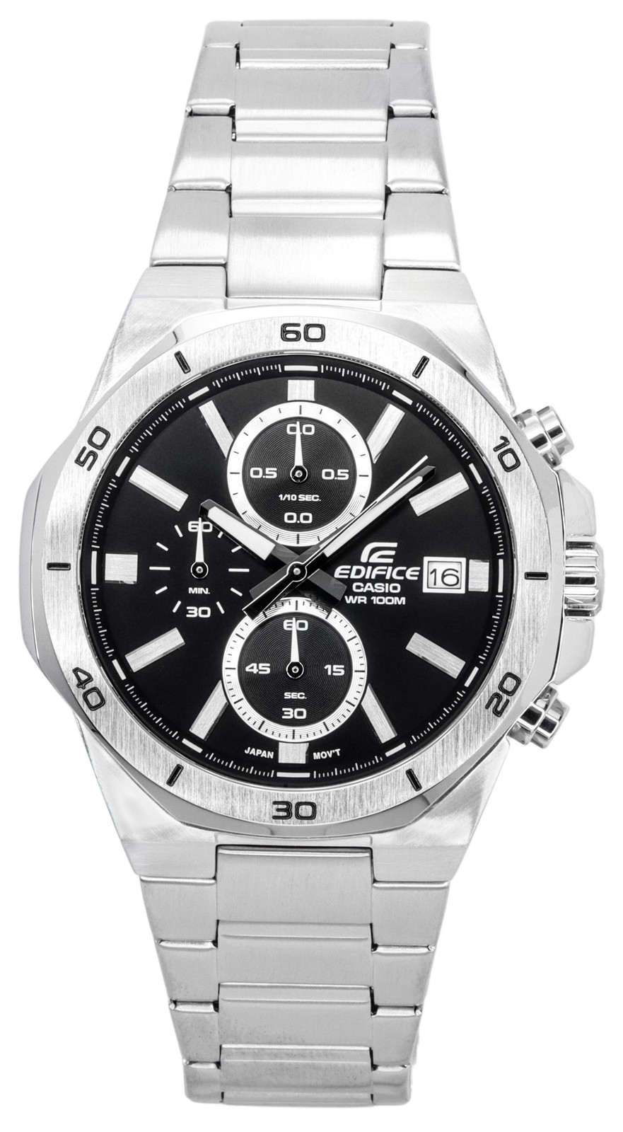 Casio Edifice Classic Standard Black Dial Quartz EFV-640D-1A 100M Men’s Watch