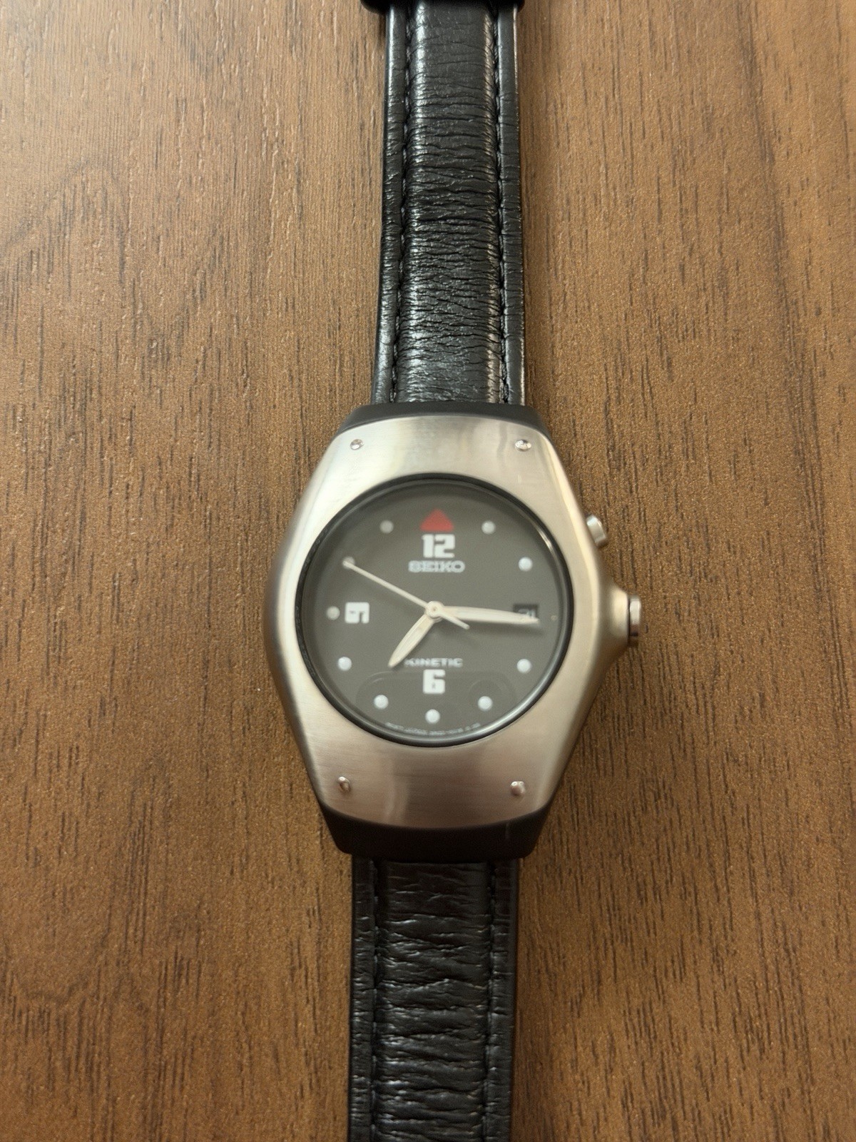 Seiko Kinetic Watch Arctura 3M22-0D49 WORKS