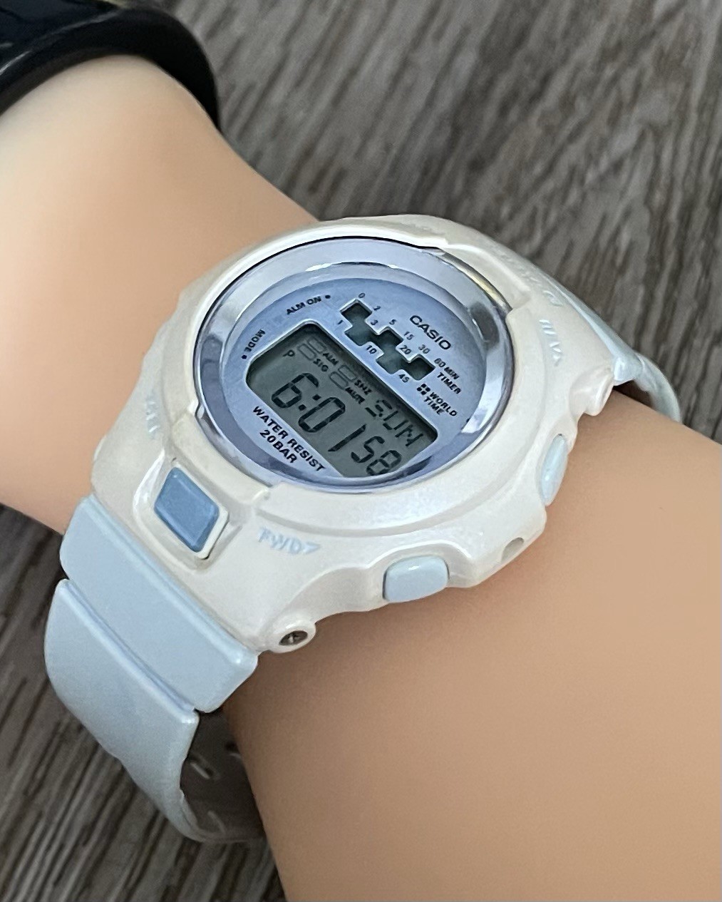 Rare Vtg Casio Puppy’s Garden Baby G Shock Watch 41mm BG-1001PP 3035 New Battery