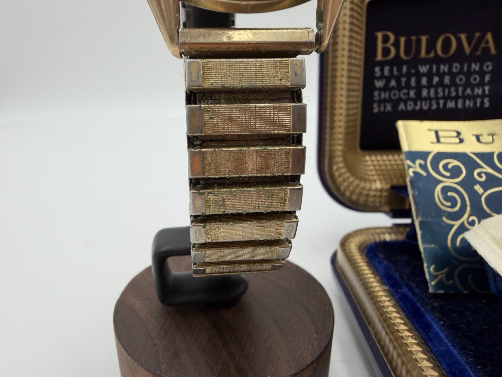 1956 Vintage Bulova 23-T 23 Jewel Self Winding Watch NOS Original Box Papers