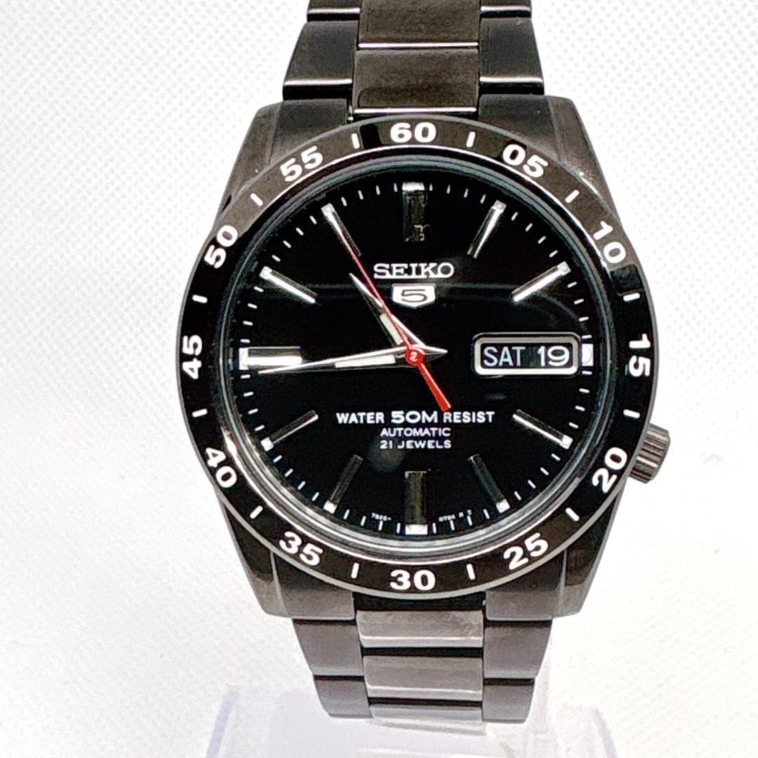 SEIKO 5 SNKE03K Automatic Black Watch From Japan