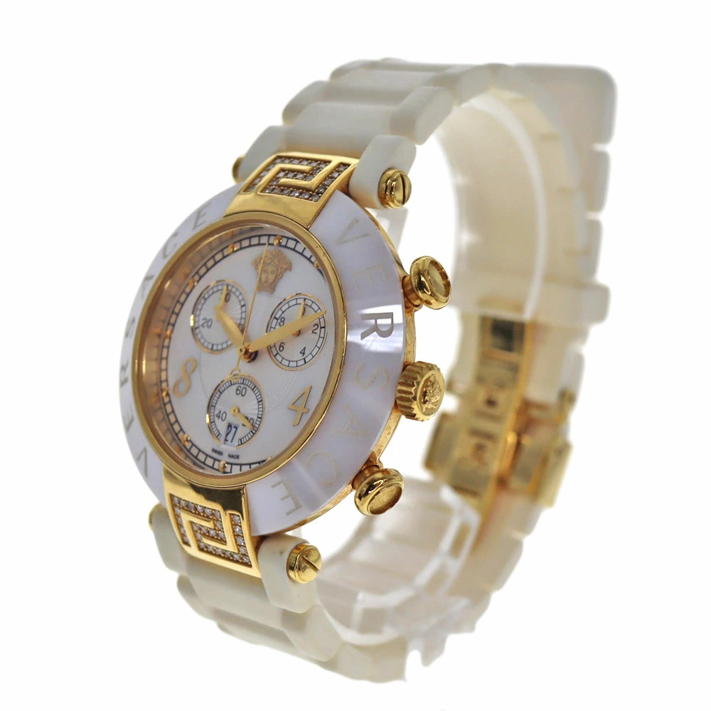 VERSACE 92C Chronograph Quartz Shell Watch Case 40.0mm Sapphire Crystal