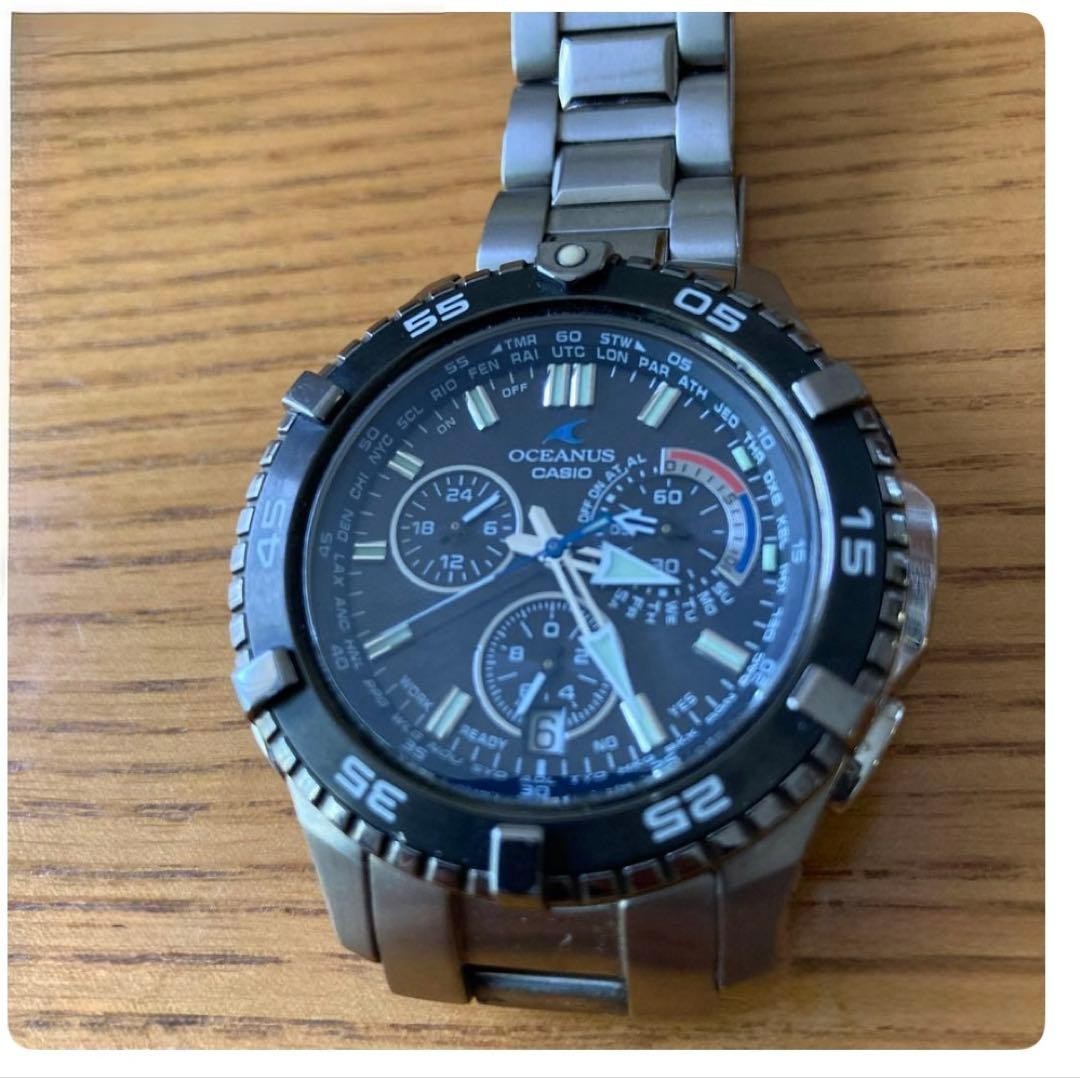 Casio Oceanus Cachalot OCW-P500TDJ-1A1JF Tough Solar Radio Titanium Full Set