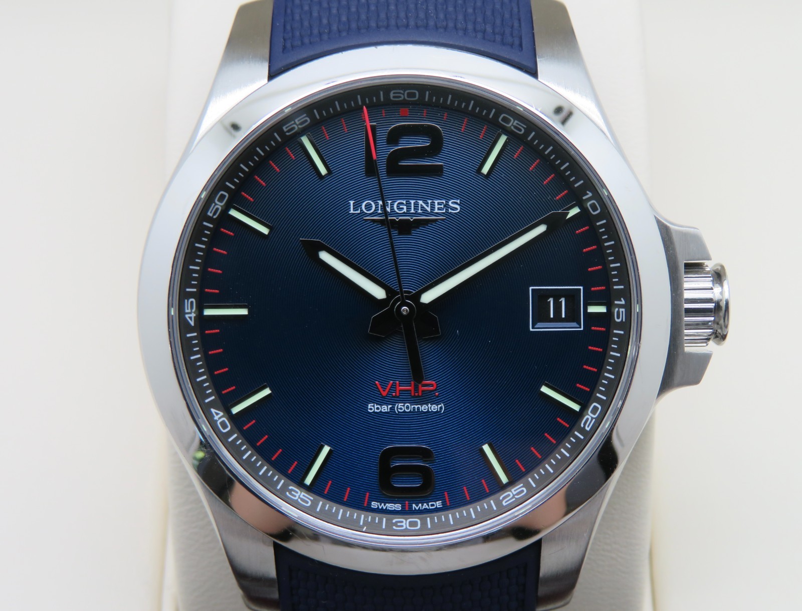 Longines Conquest V.H.P. L37264966 Men’s 40mm St.Steel Swiss Quartz Wristwatch