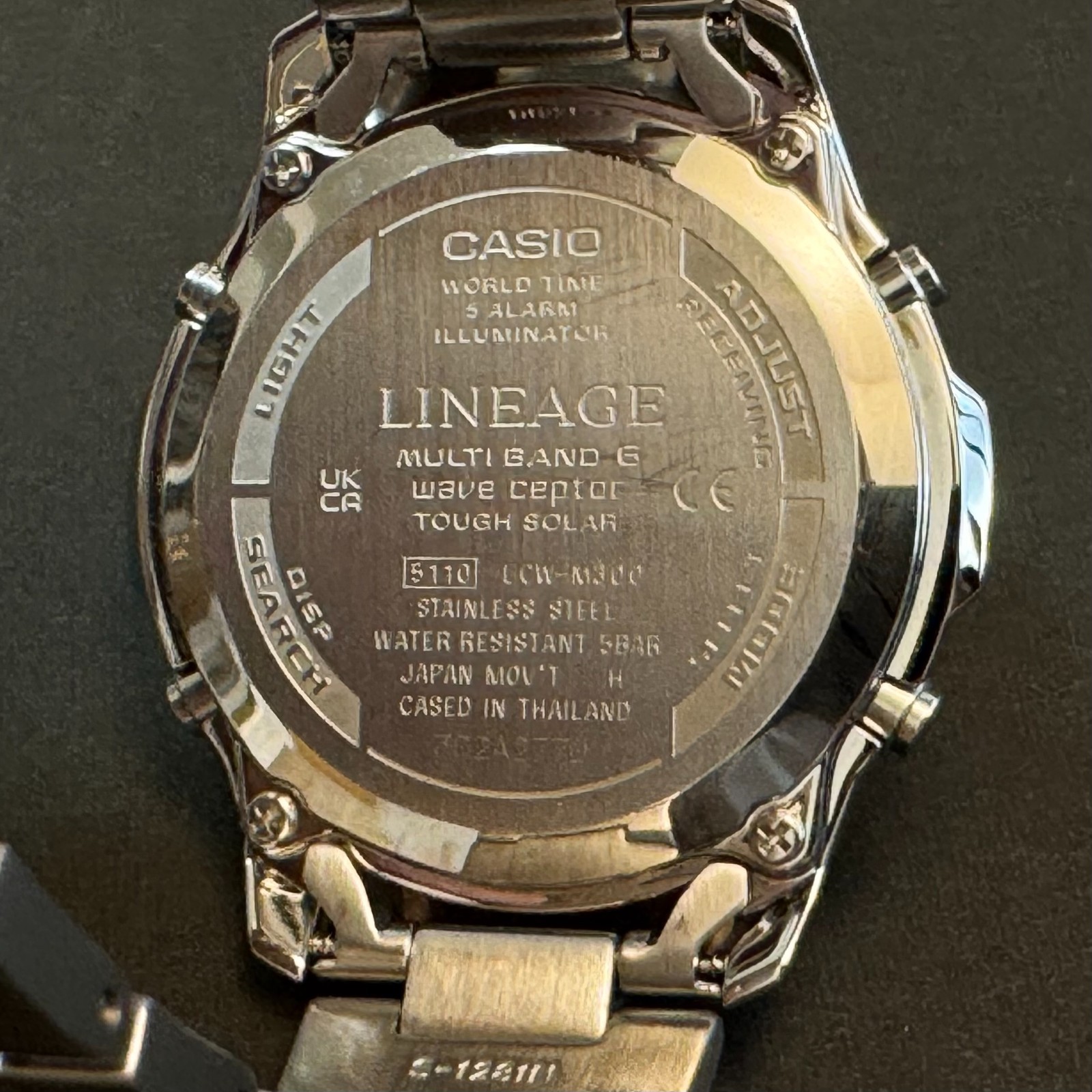 CASIO LINEAGE LCW-M100D Series Tough Solar Radio Watch Stainless Steel