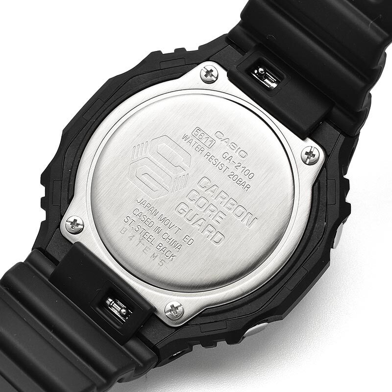CASIO G-SHOCK GA-2100-1A1JF Carbon Core Guard Analog Digital Watch Black 45.4mm