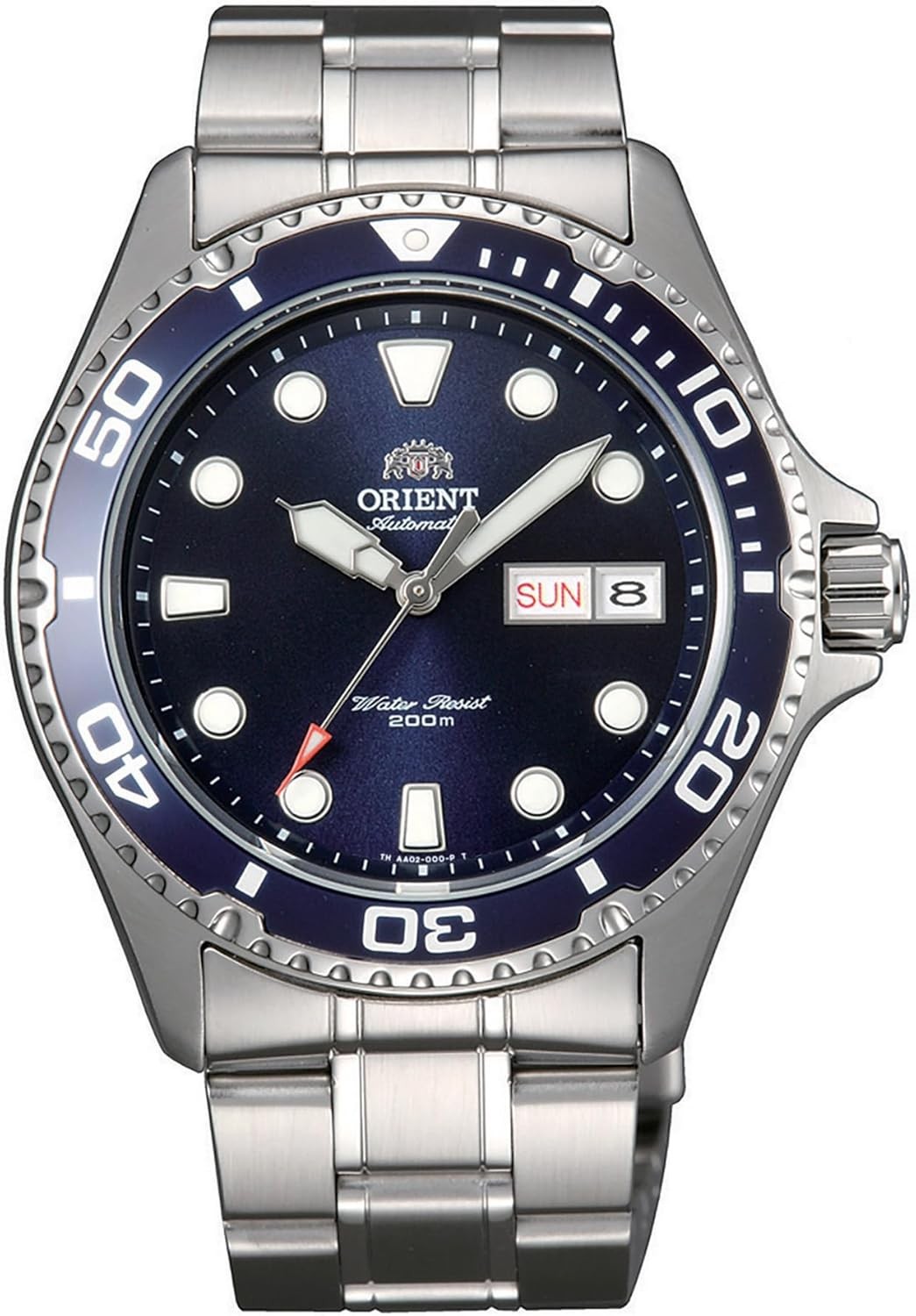 ORIENT Sports Mako 2 Ray 2 TAA02005D9 Mens Silver Watch