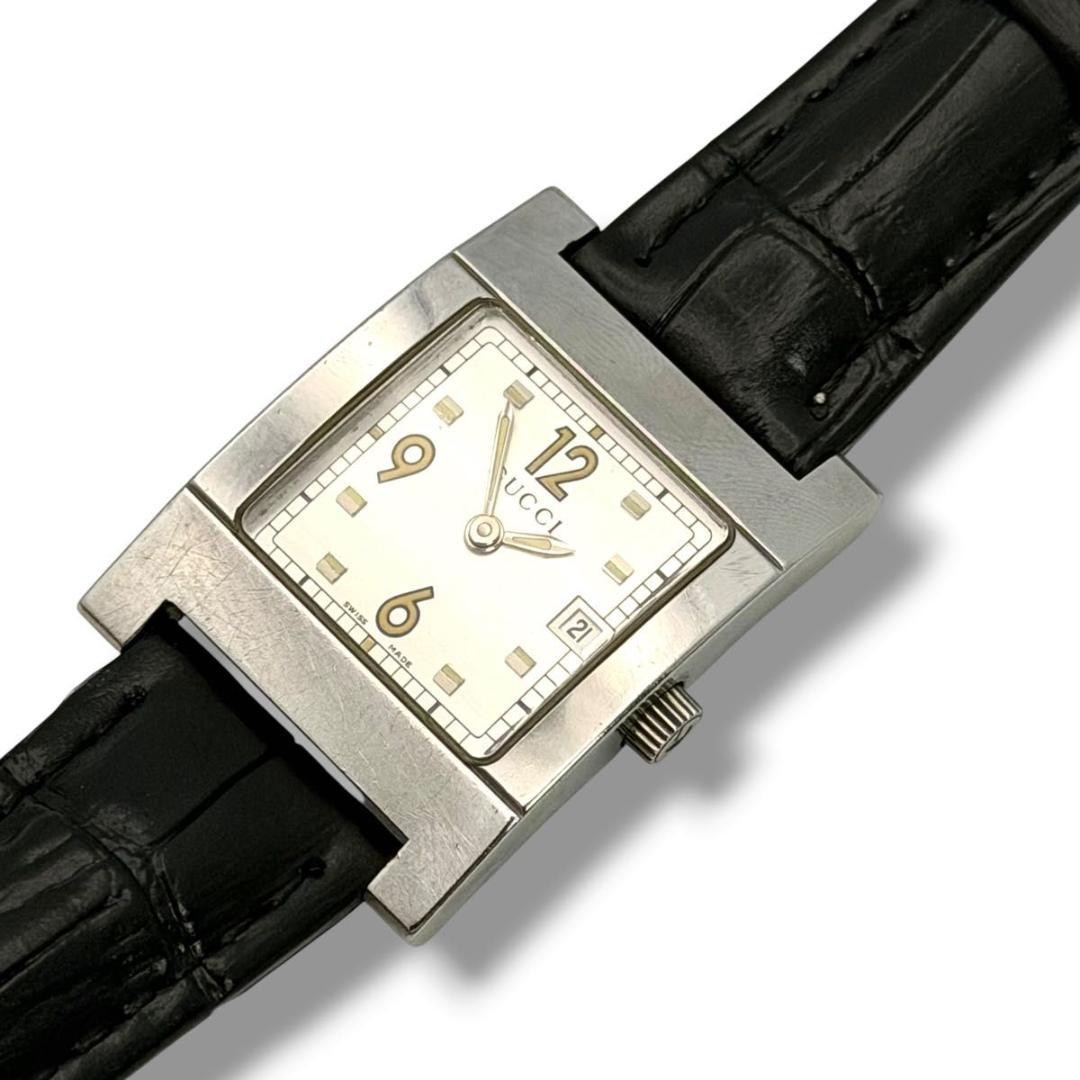 GUCCI 7700L Women’s Quartz Watch Silver Dial Used