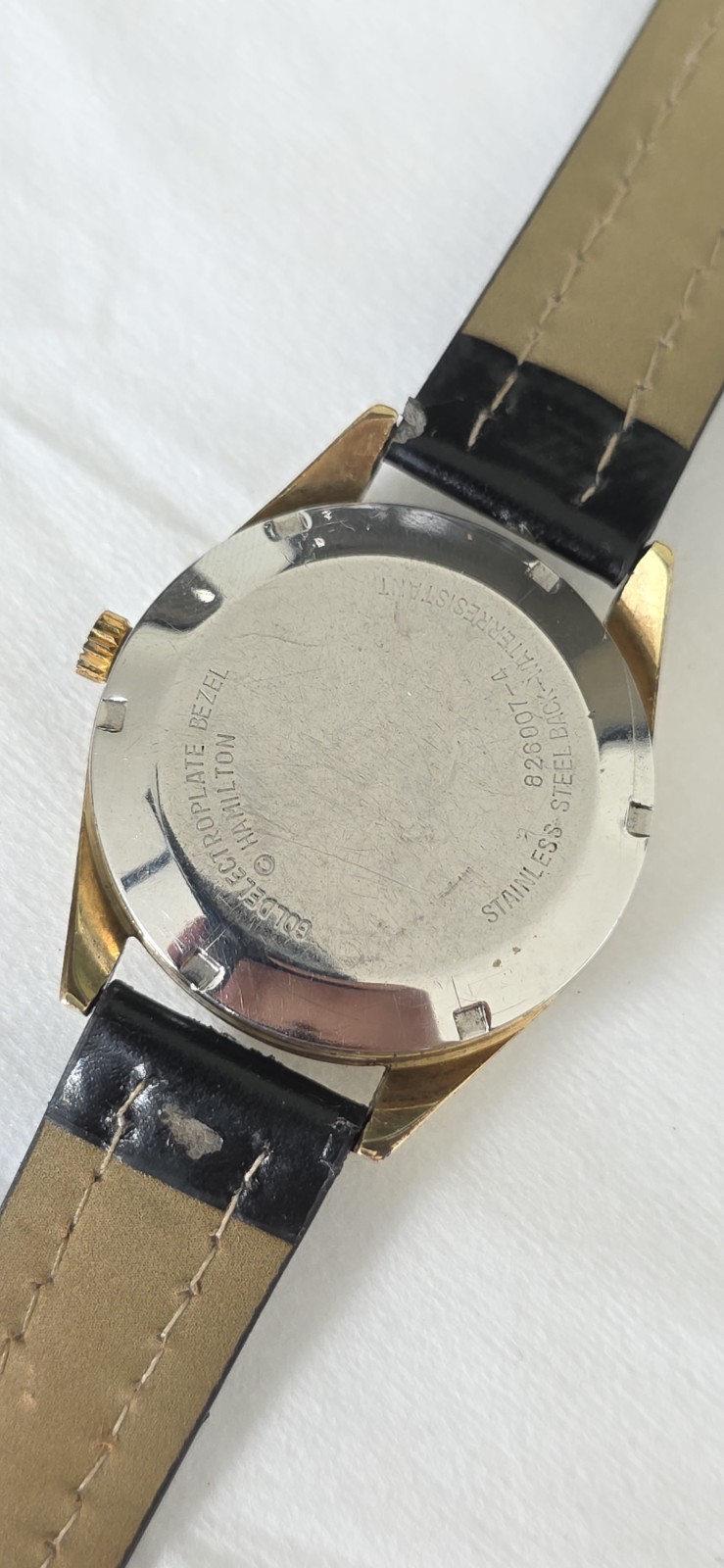 Vintage Hamilton Selfwinding 826 Day Date Gold Tone Men’s 35mm Watch 826007-4