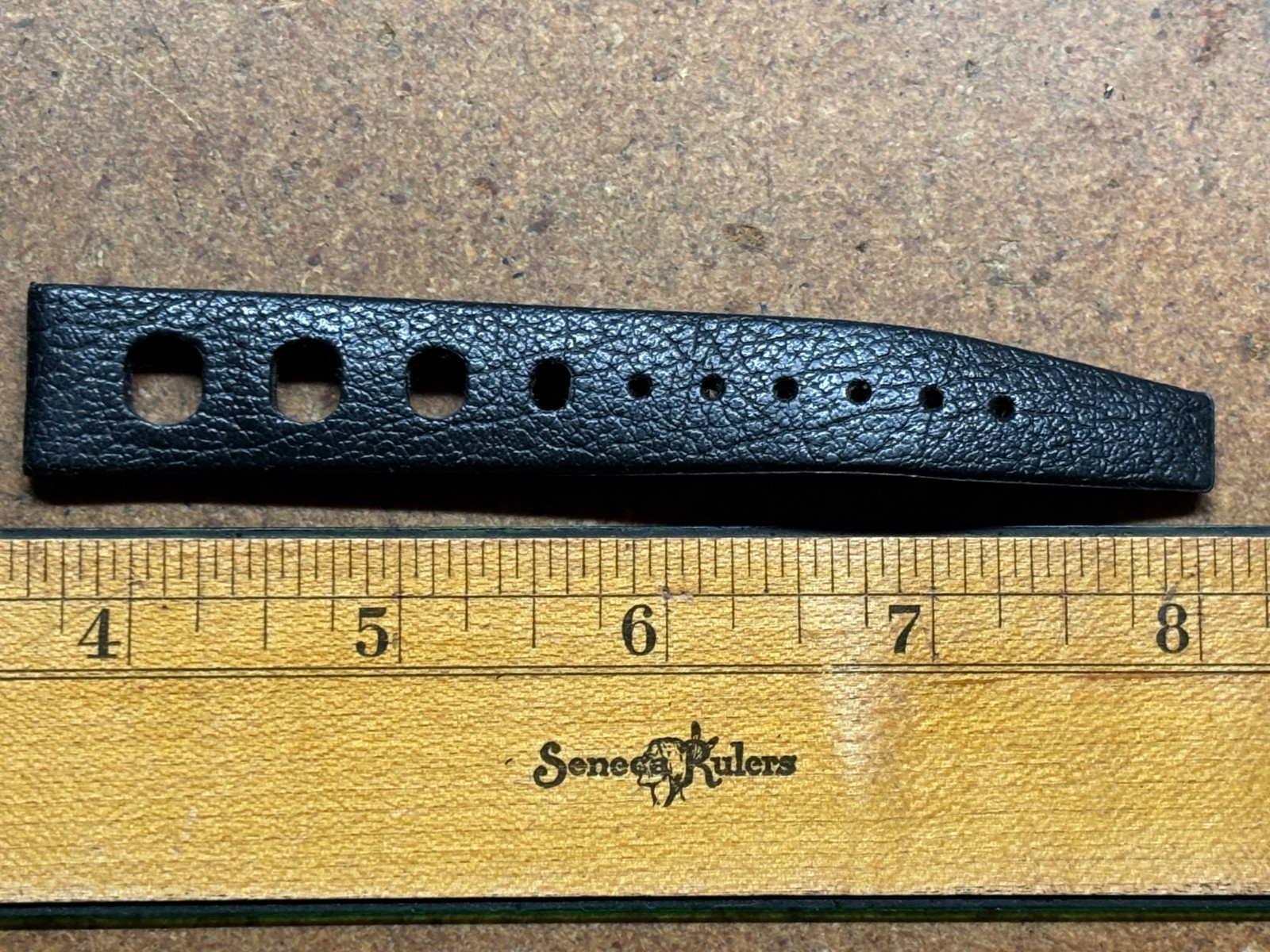 RARE vtg 1970s TROPIC SPORT Waterproof SWISS MADE 18mm DIVER Rubber WATCH BAND
