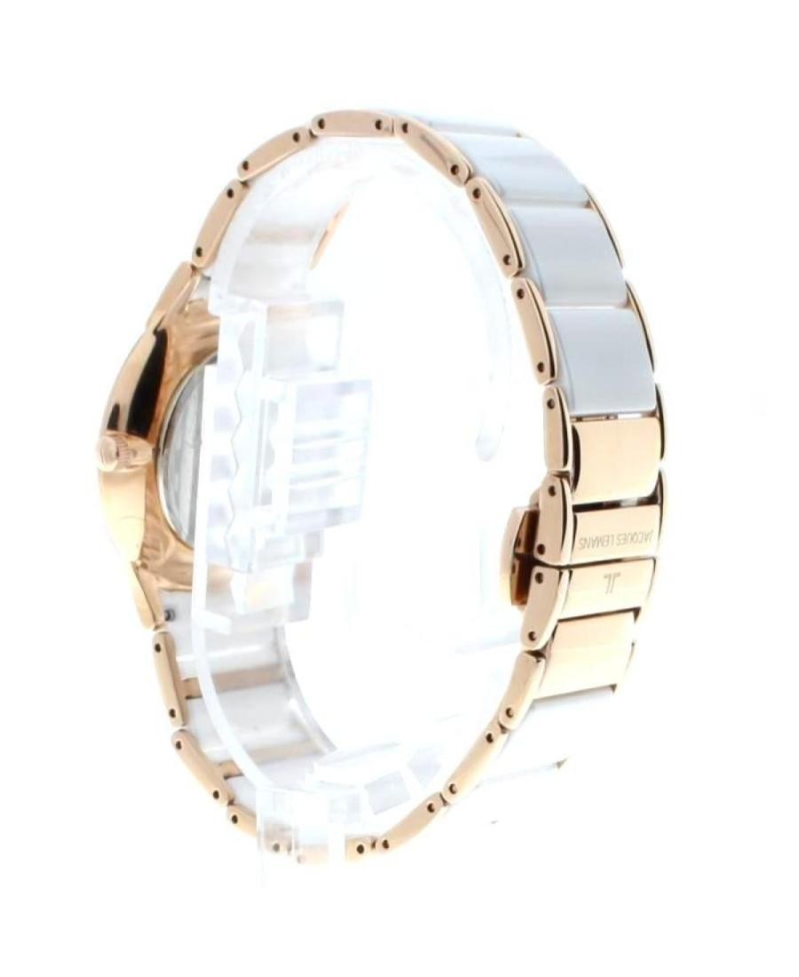 JACQUES LEMANS Women Analog Quartz Casual Watch Classic Dress White Dial Waterpr