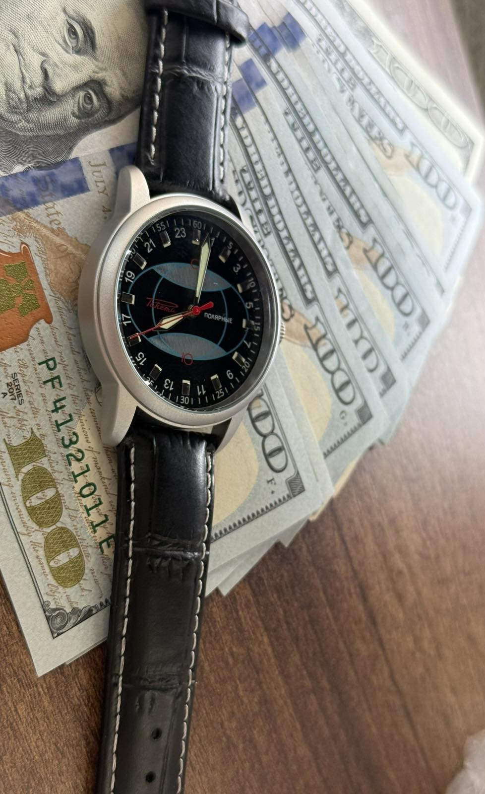 Watch Raketa 24h Mechanical Wrist Men’s Russian Vintage Soviet USSR Polar Day