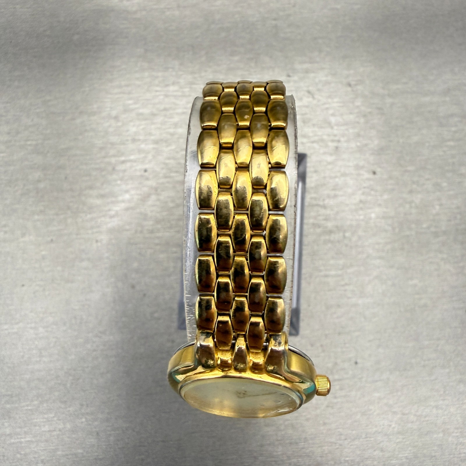Citizen Watch Women 23mm Champagne Dial Gold Tone Round 1020-S54554 New Battery