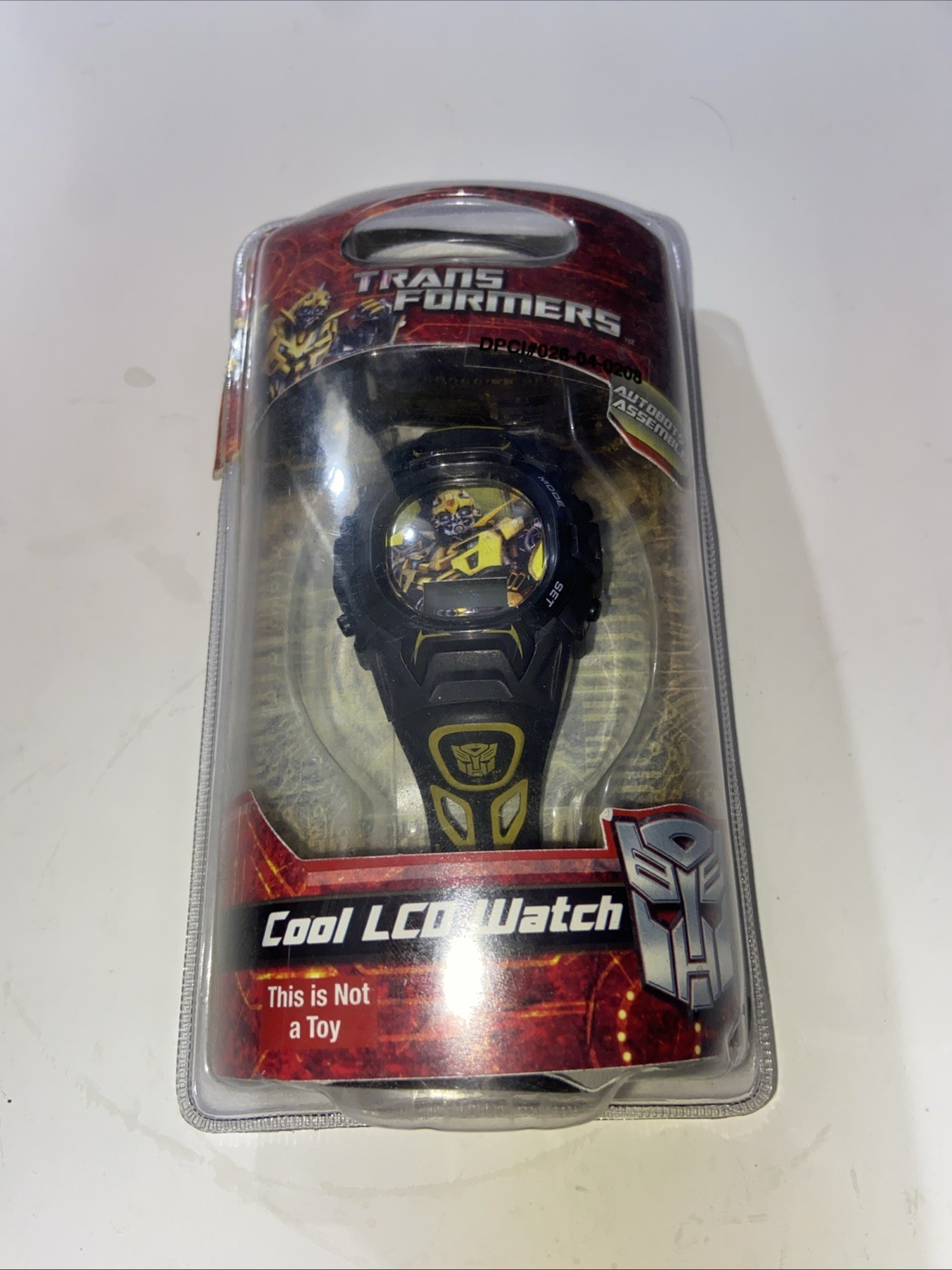 Childrens Transformers Black LCD Watch-Brand New