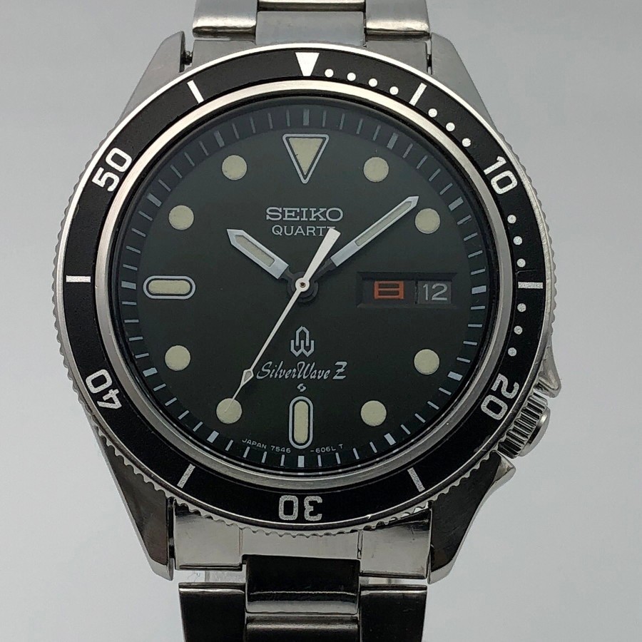 Vintage 1978 SEIKO Silver Wave Z 7546-6060 Quartz Japan #2617