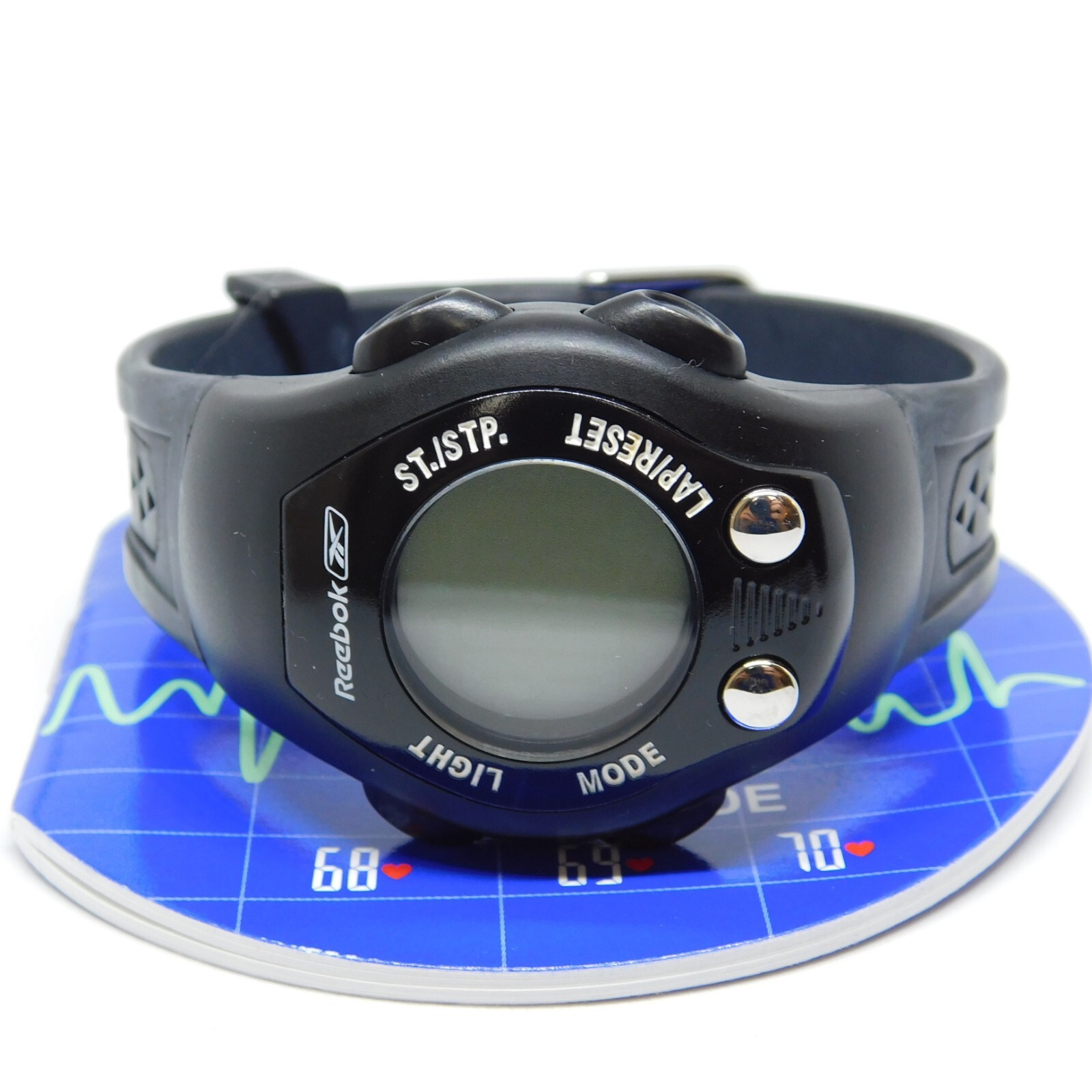 Reebok Pulse Black Tone Quartz Digital Unisex Watch New Battery