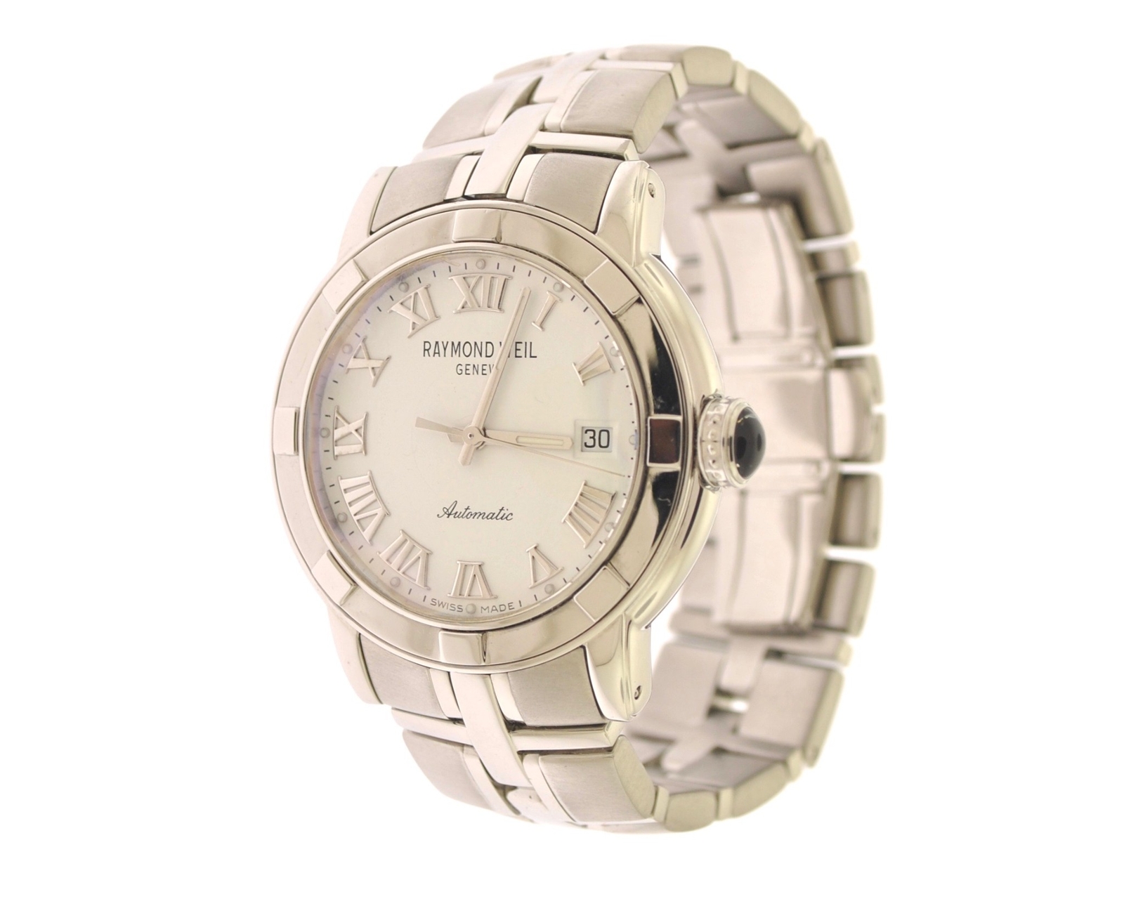 Raymond Weil Stainless Steel 40mm Parsifal 2841 Exhibition Back Watch