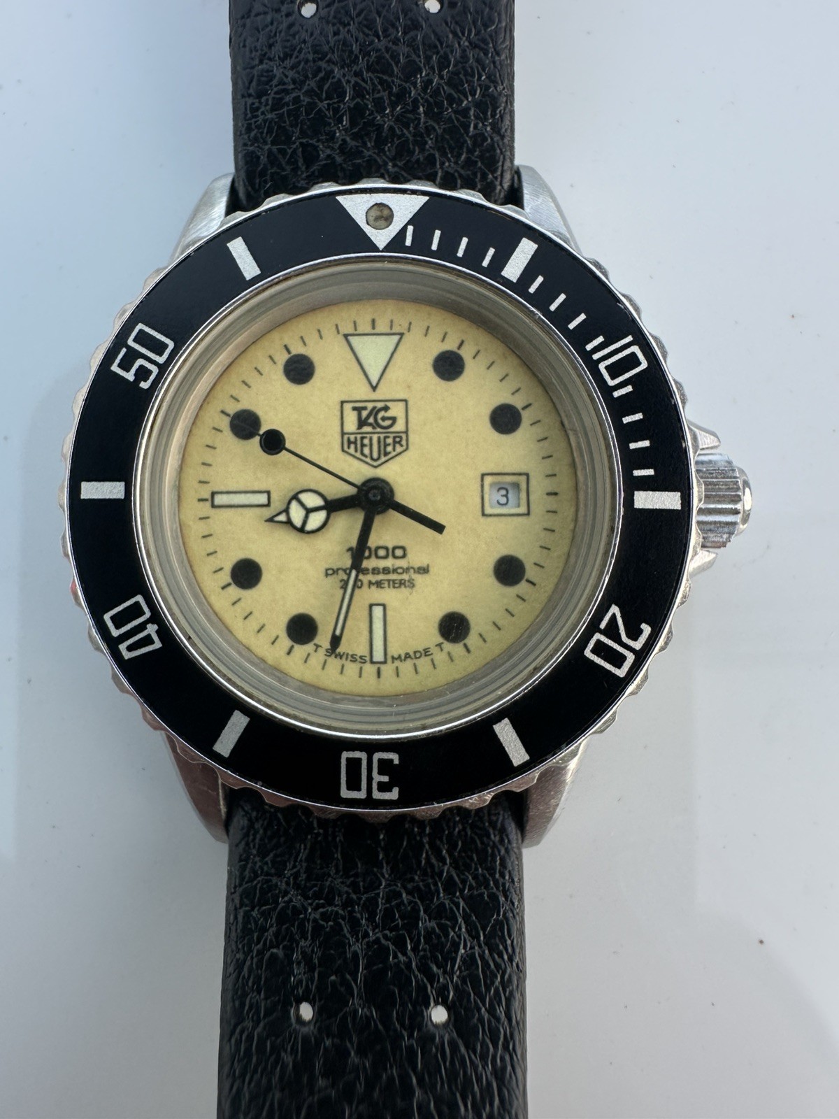 Tag Heuer 1000 Professional 200m 980.115N Quartz Watch Genuine Tropic Star Strap