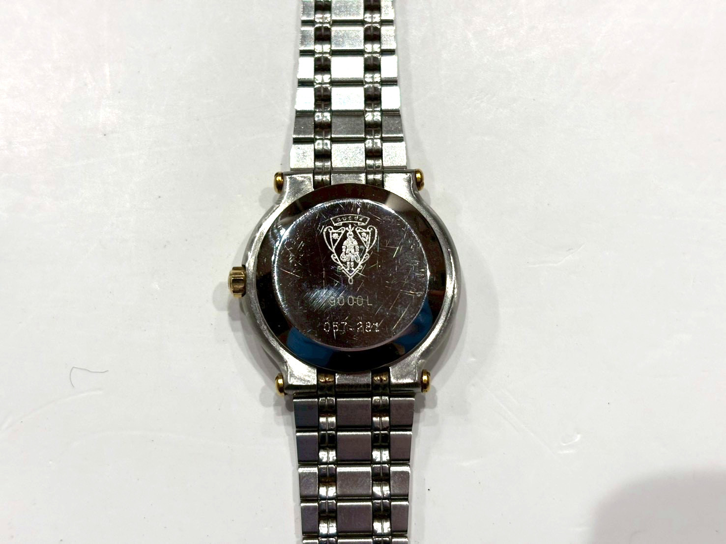 [NEAR MINT w/Box] Vintage Gucci 9000L Gold Dial Date Quartz Women’s Watch JAPAN